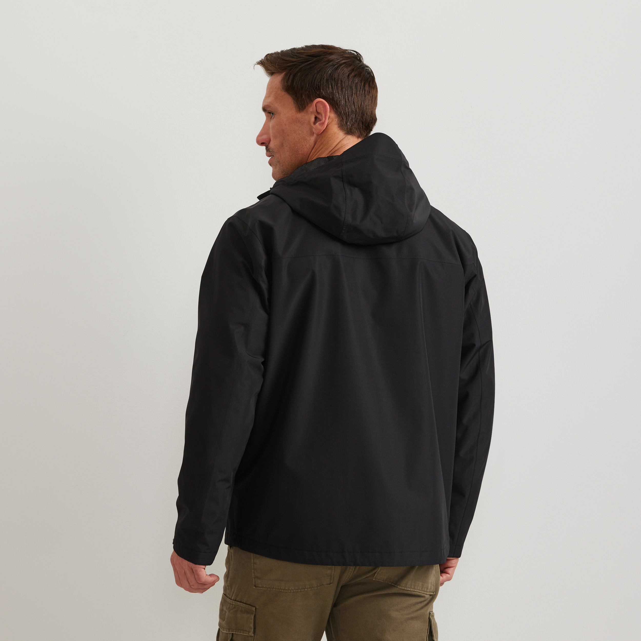 Men's Rain Trek Waterproof Packable Rain Jacket - Image 7