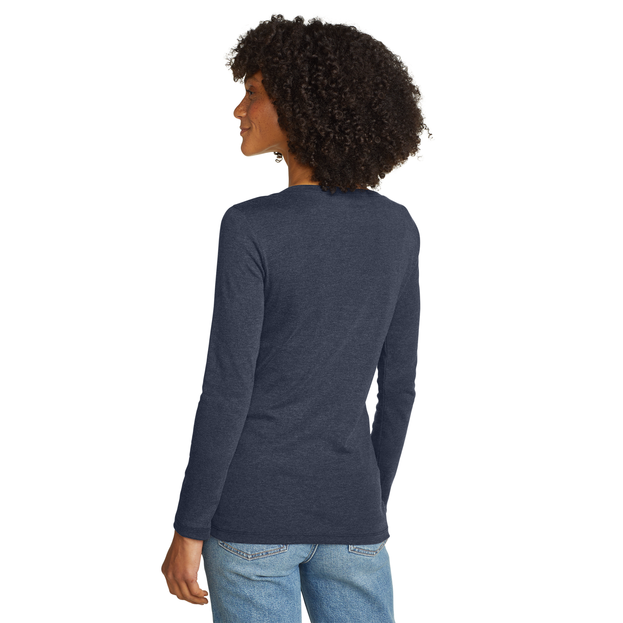 Women's Fav Long-Sleeve V-Neck T-Shirt - Image 7