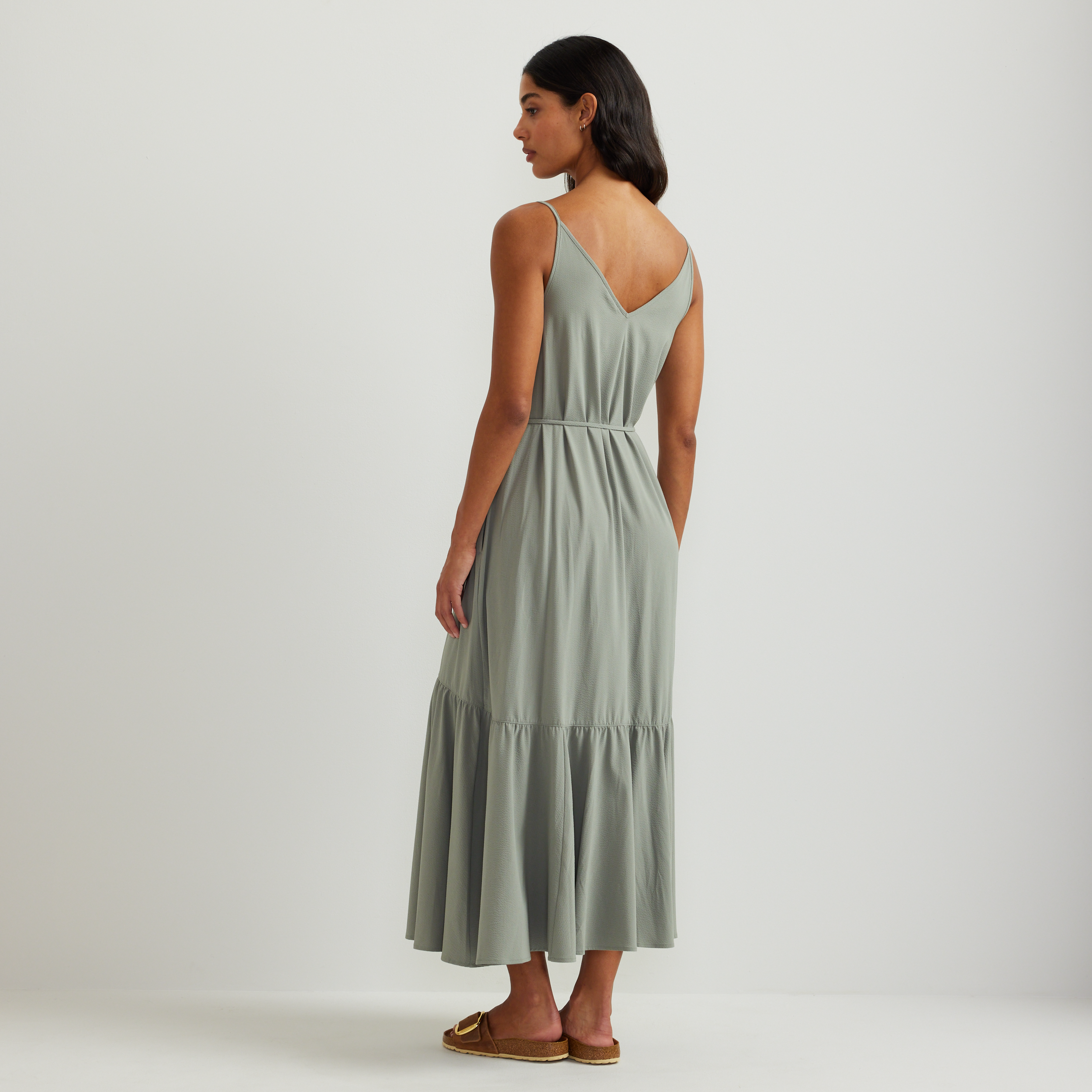 Women's Rio Textured Tiered Midi Dress - Image 2