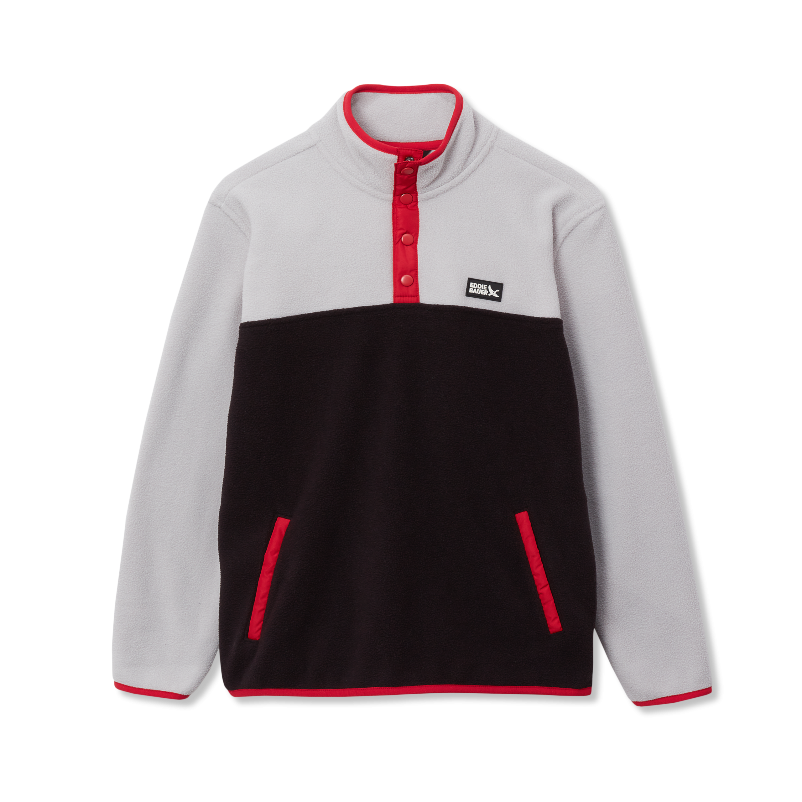 Boys Quest Fleece Snap Neck