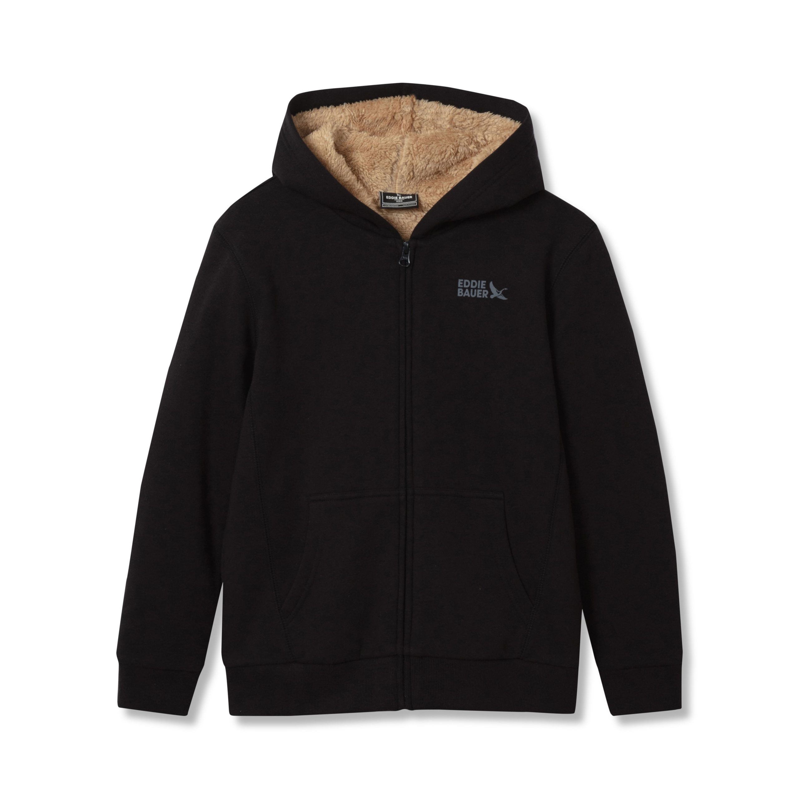 Boys Camp Fleece Faux Shearling Hoodie