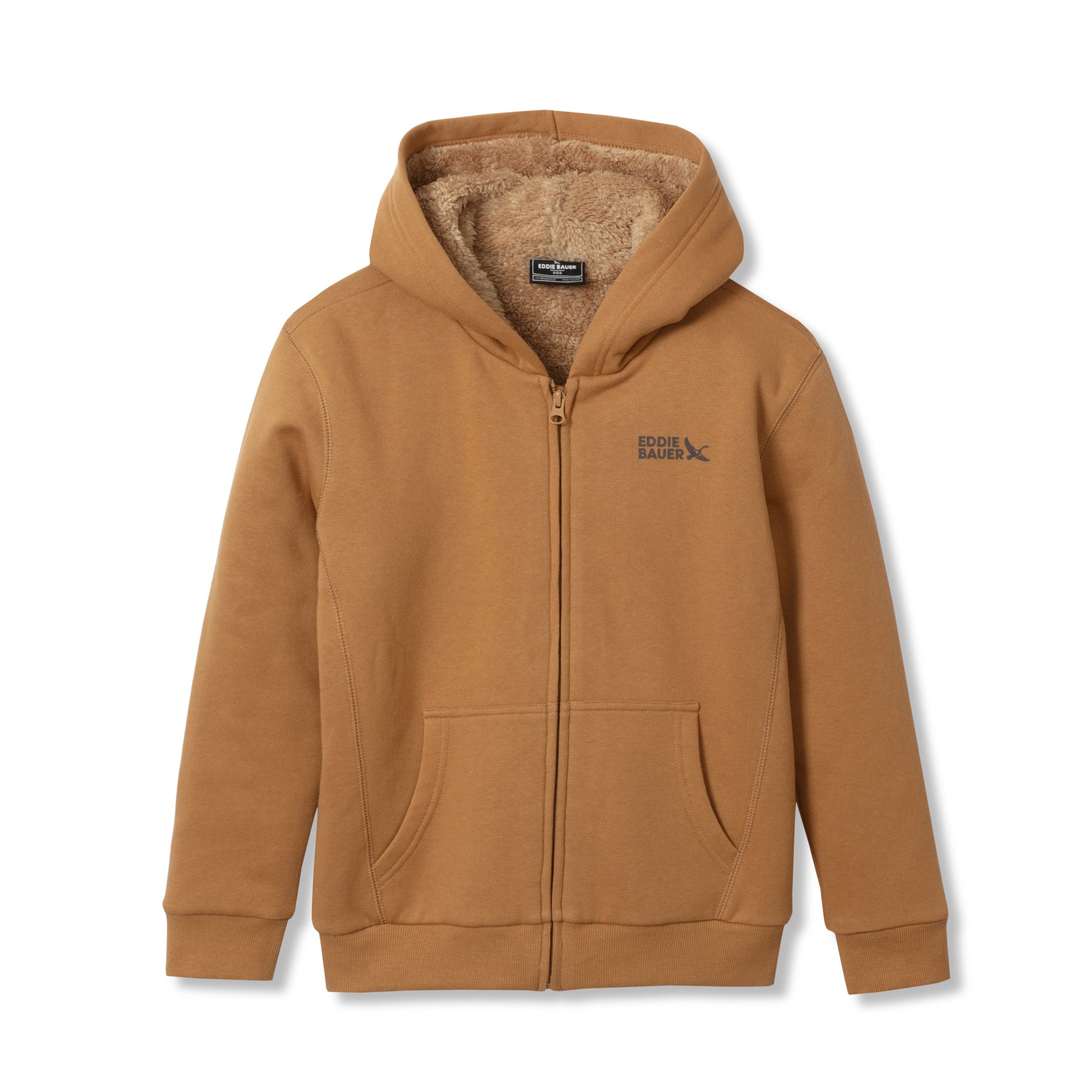 Boys Camp Fleece Faux Shearling Hoodie - Image 7