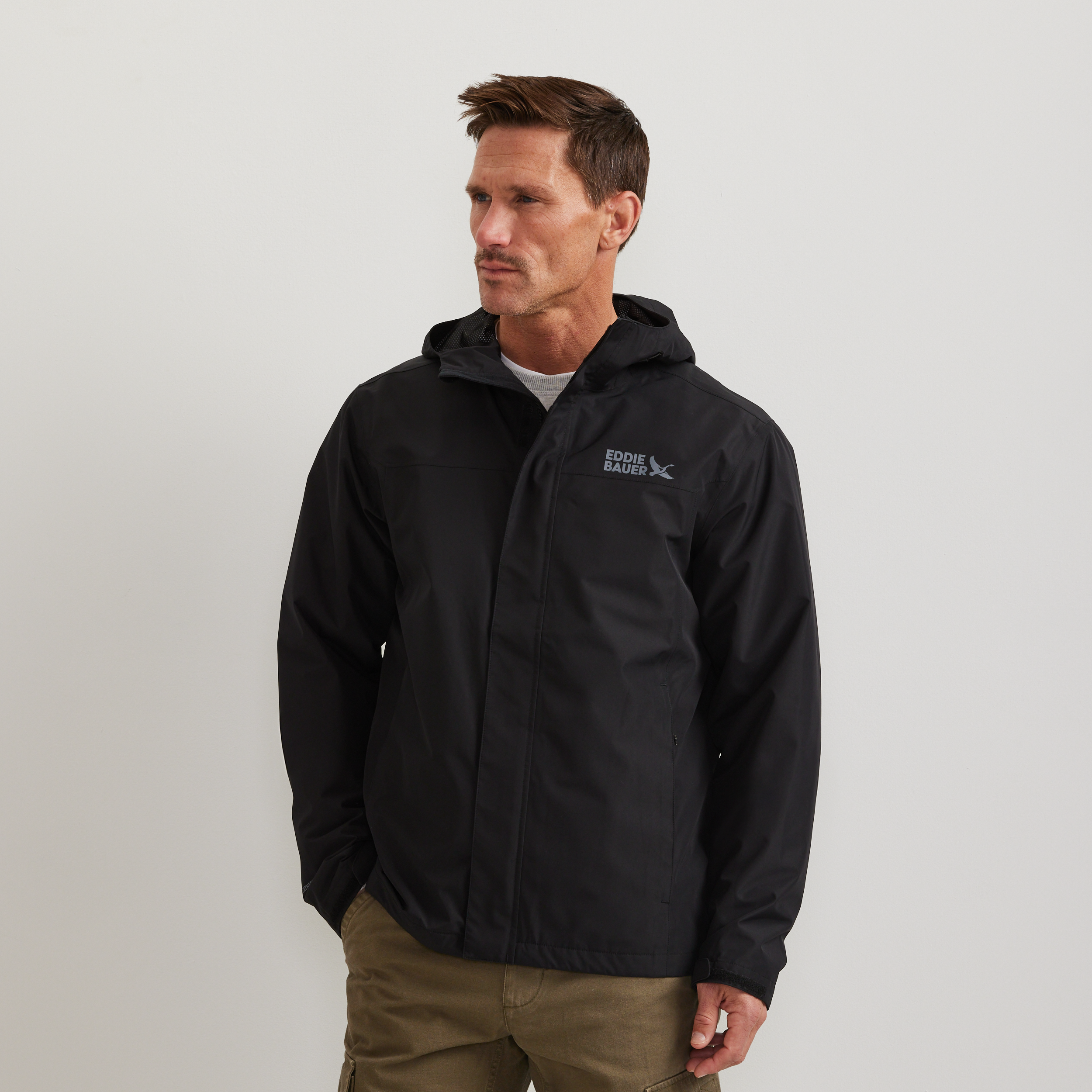 Men's Rain Trek Waterproof Packable Rain Jacket - Image 3