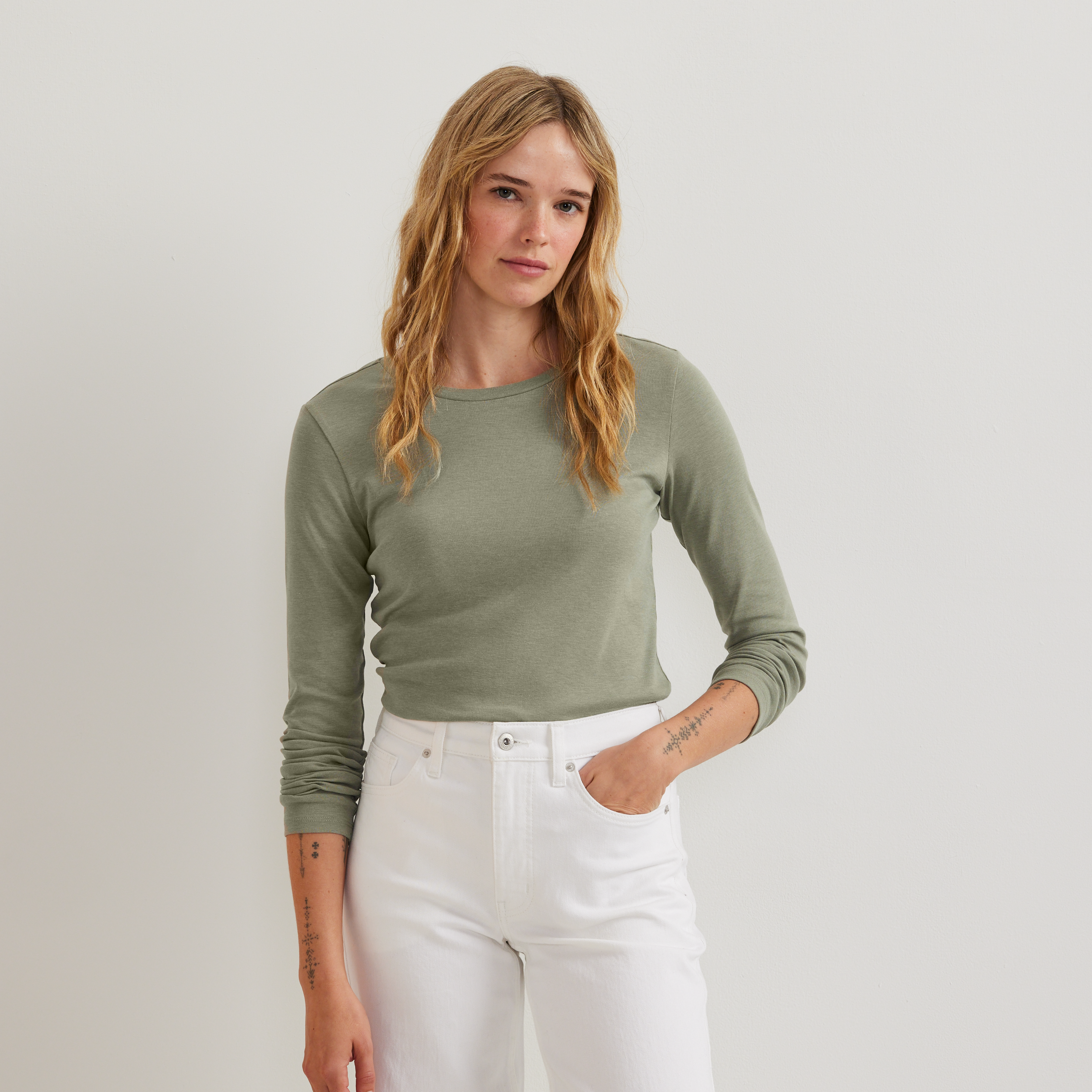 Women's Everyday Long-Sleeve Crewneck T-Shirt - Image 23