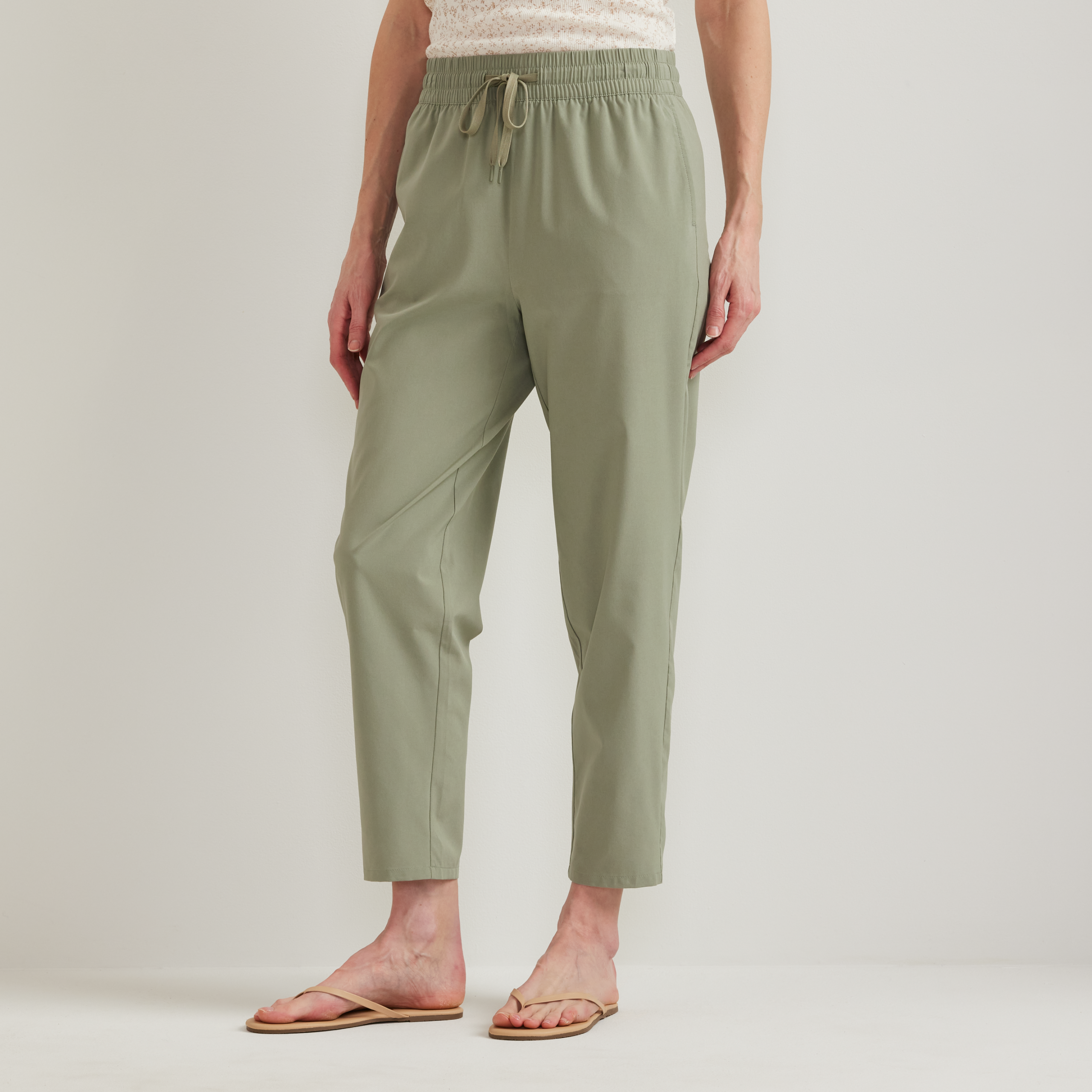 Women's Departure Stretch Tie-Front Ankle Pants - Image 14