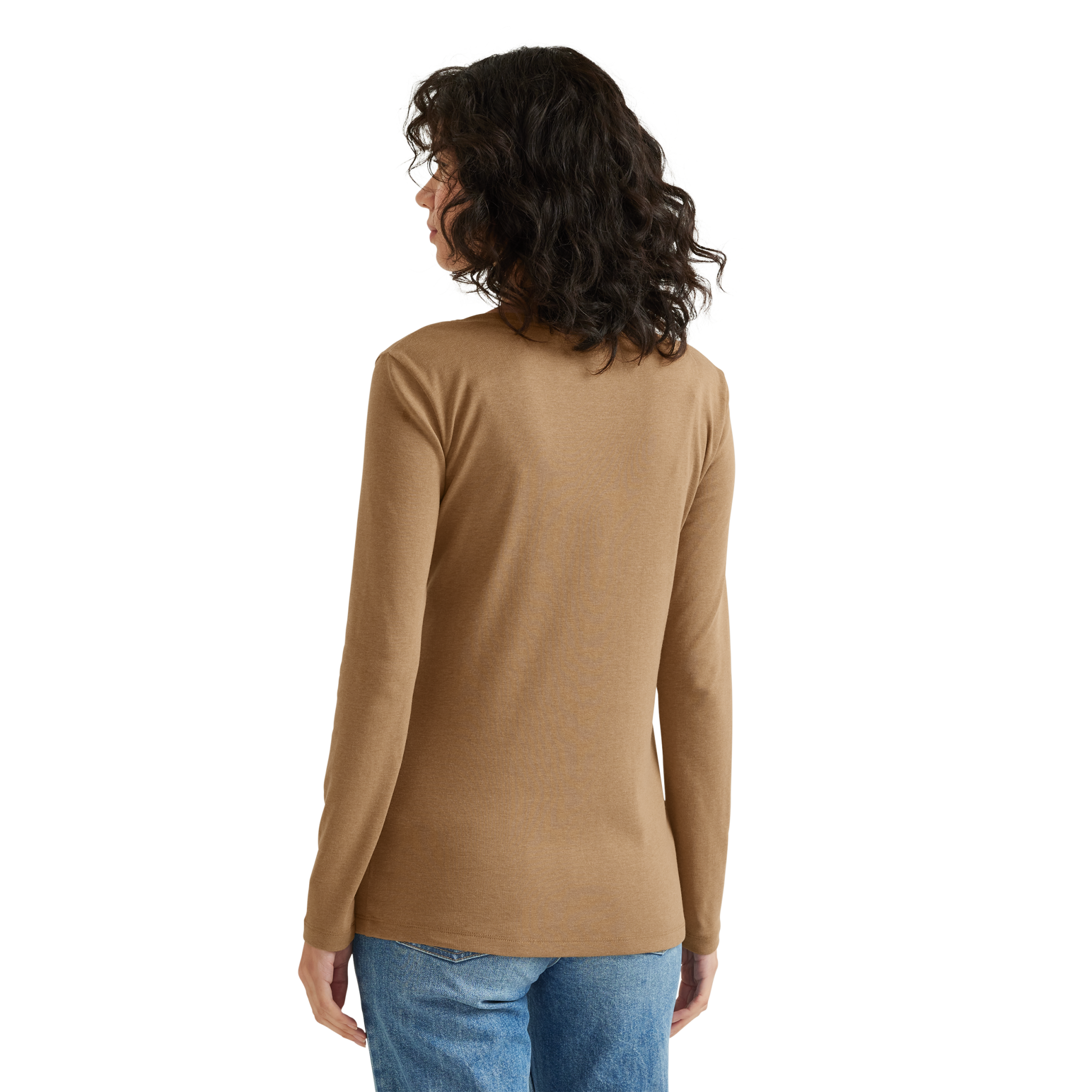 Women's Fav Long-Sleeve V-Neck T-Shirt - Image 4