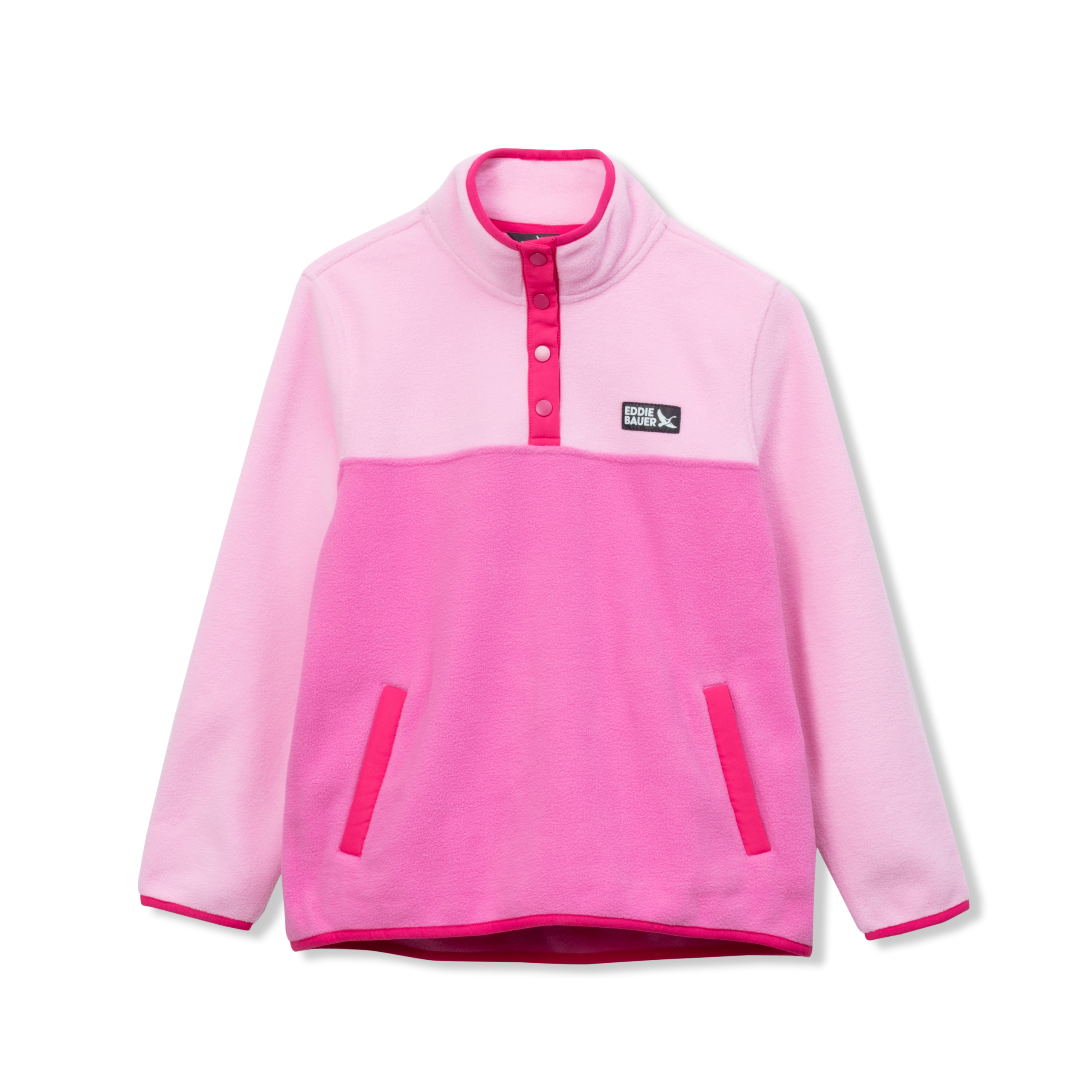 Girls Quest Fleece Snap Neck Pullover - Image 8
