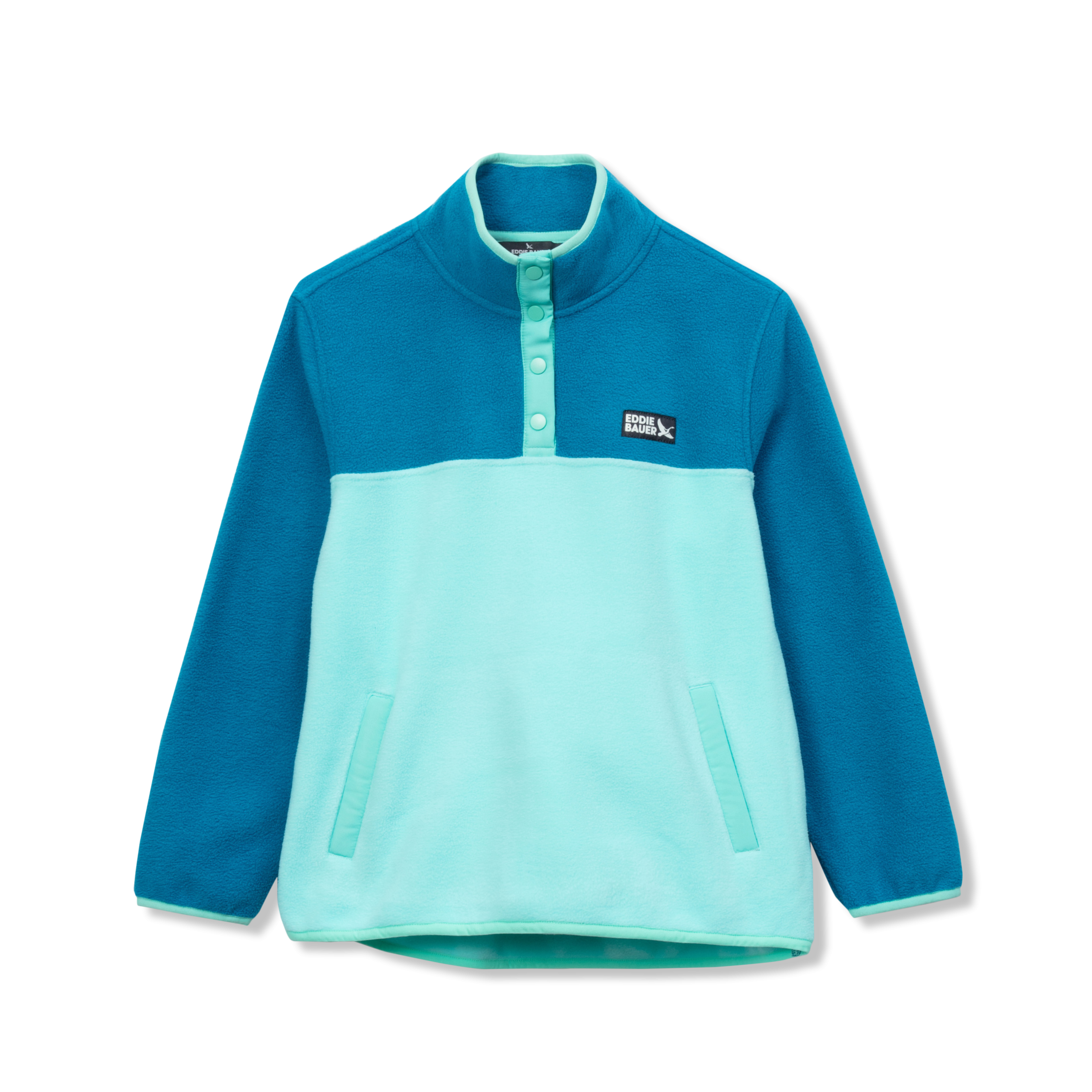 Girls Quest Fleece Snap Neck Pullover - Image 2