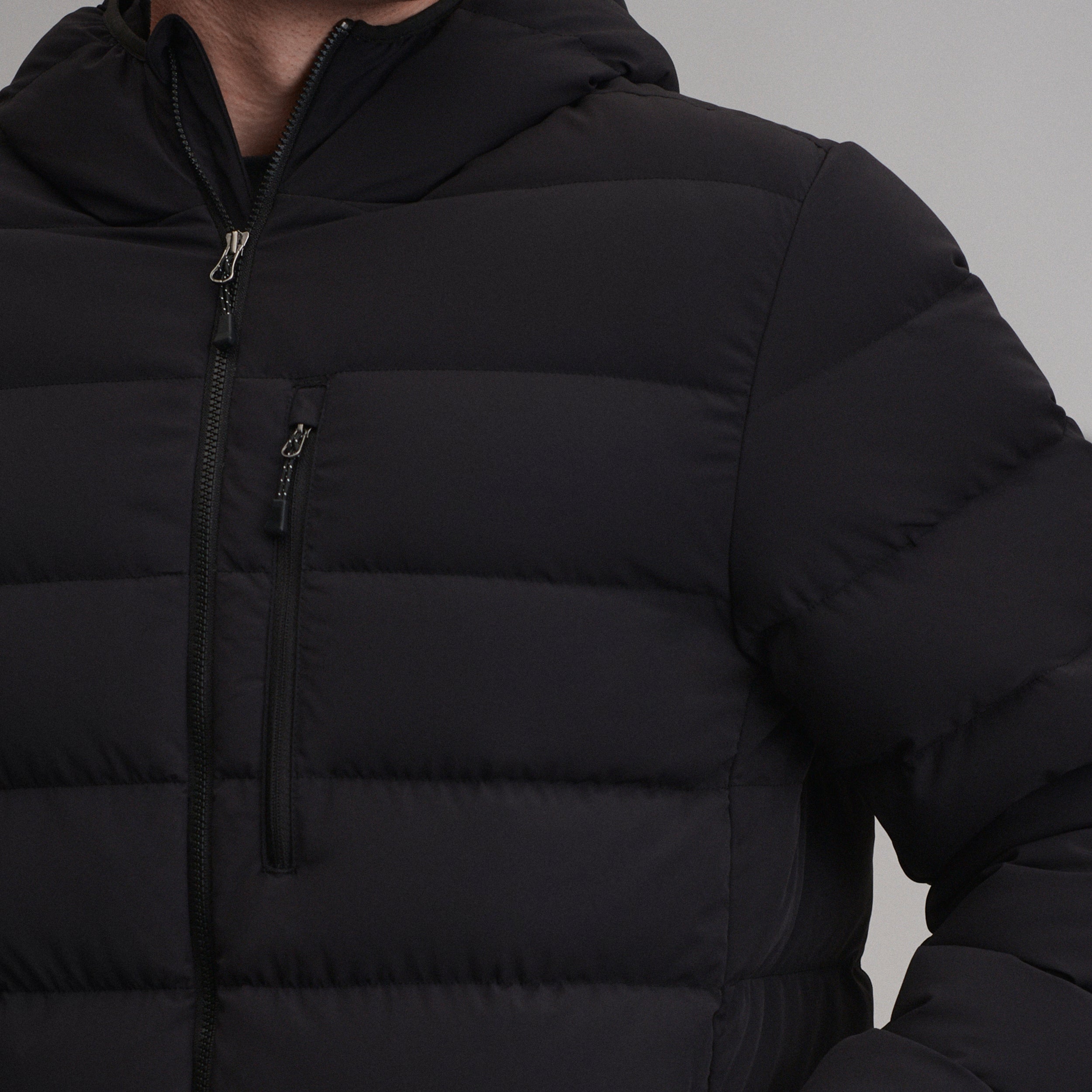 Men's EB Stretch Down Hooded Jacket - Image 3
