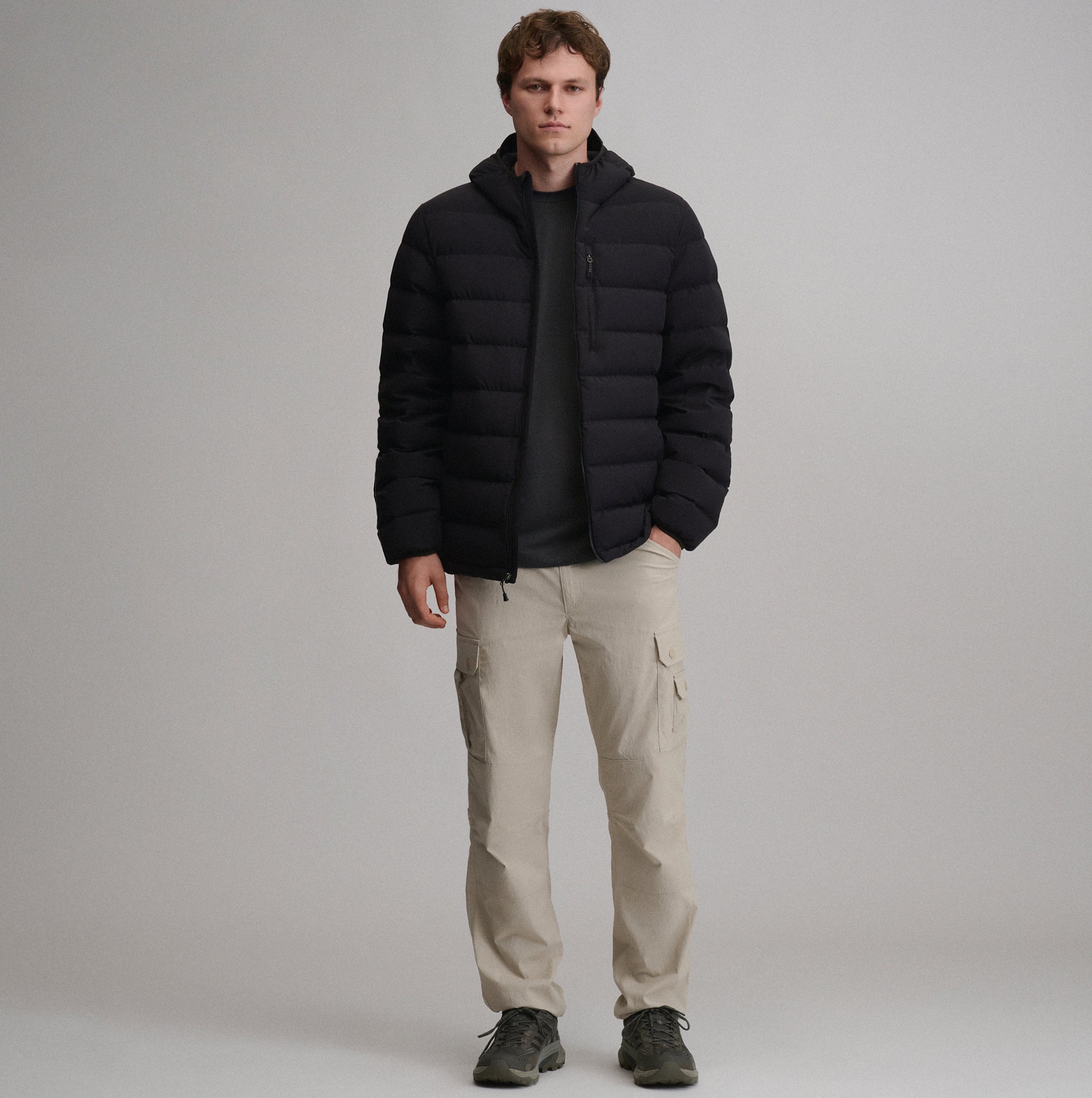 Men's EB Stretch Down Hooded Jacket - Image 5