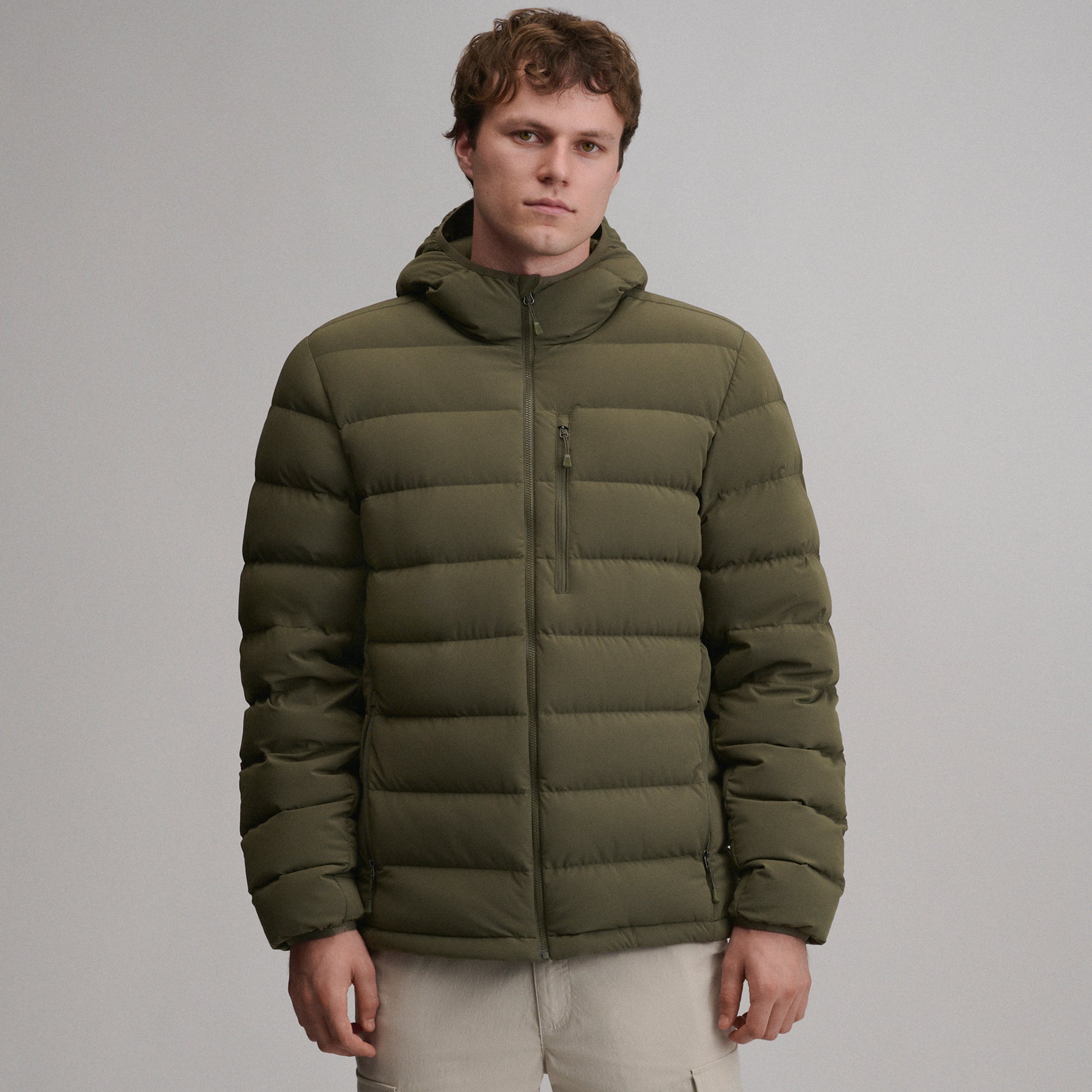 Men's EB Stretch Down Hooded Jacket - Image 6