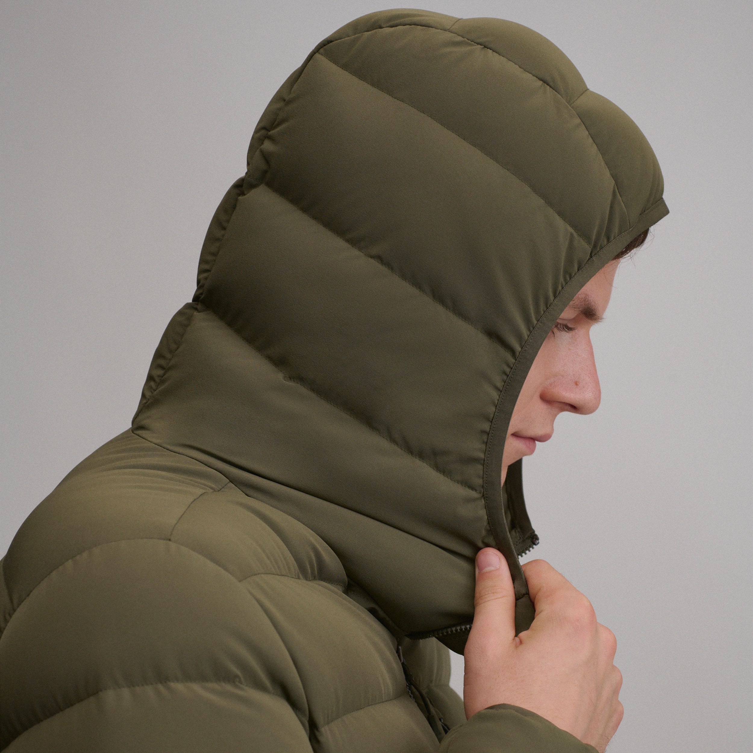 Men's EB Stretch Down Hooded Jacket - Image 9