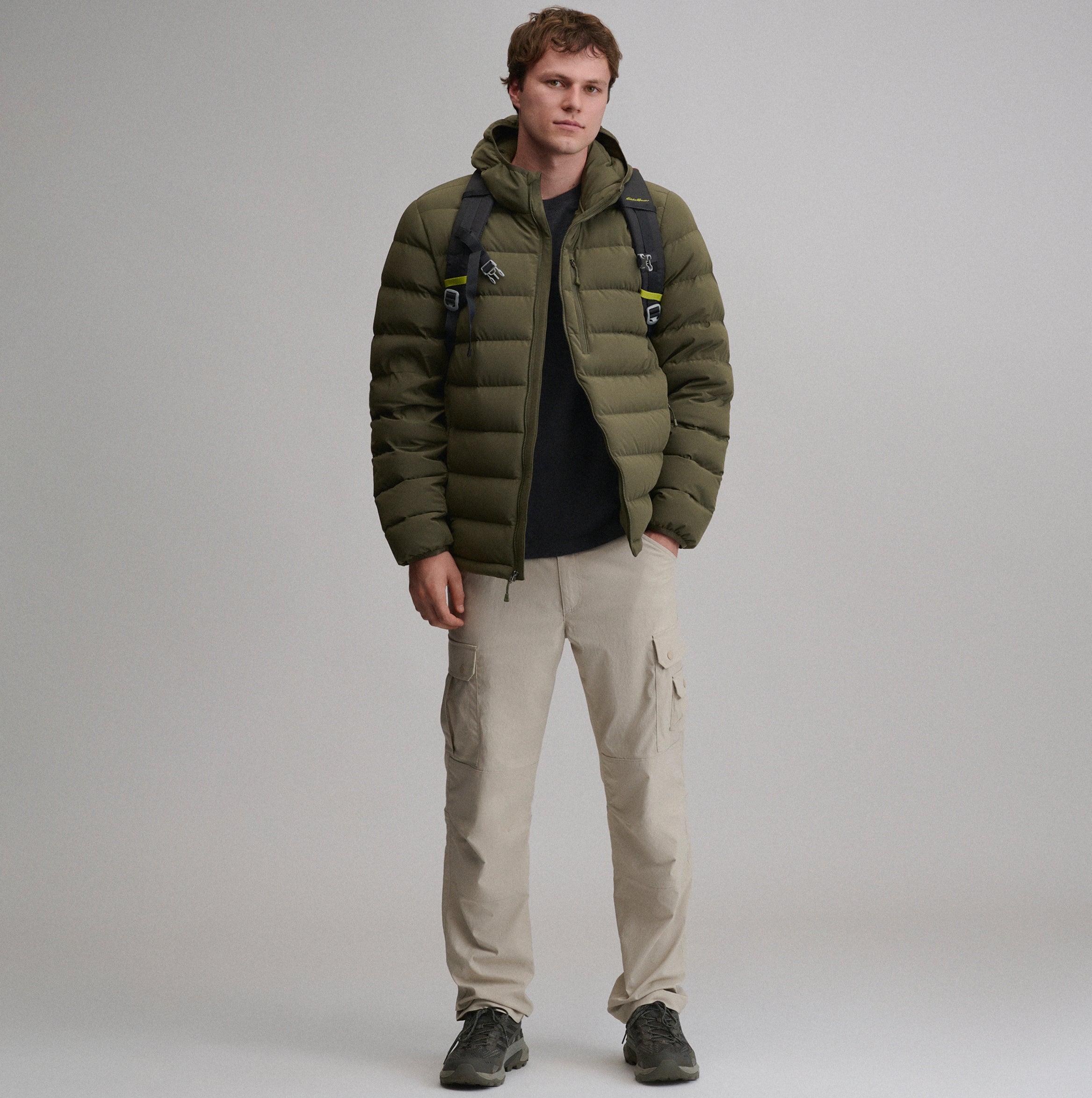 Men's EB Stretch Down Hooded Jacket - Image 10