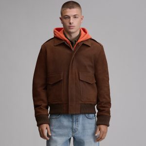 Men's Leather Bomber