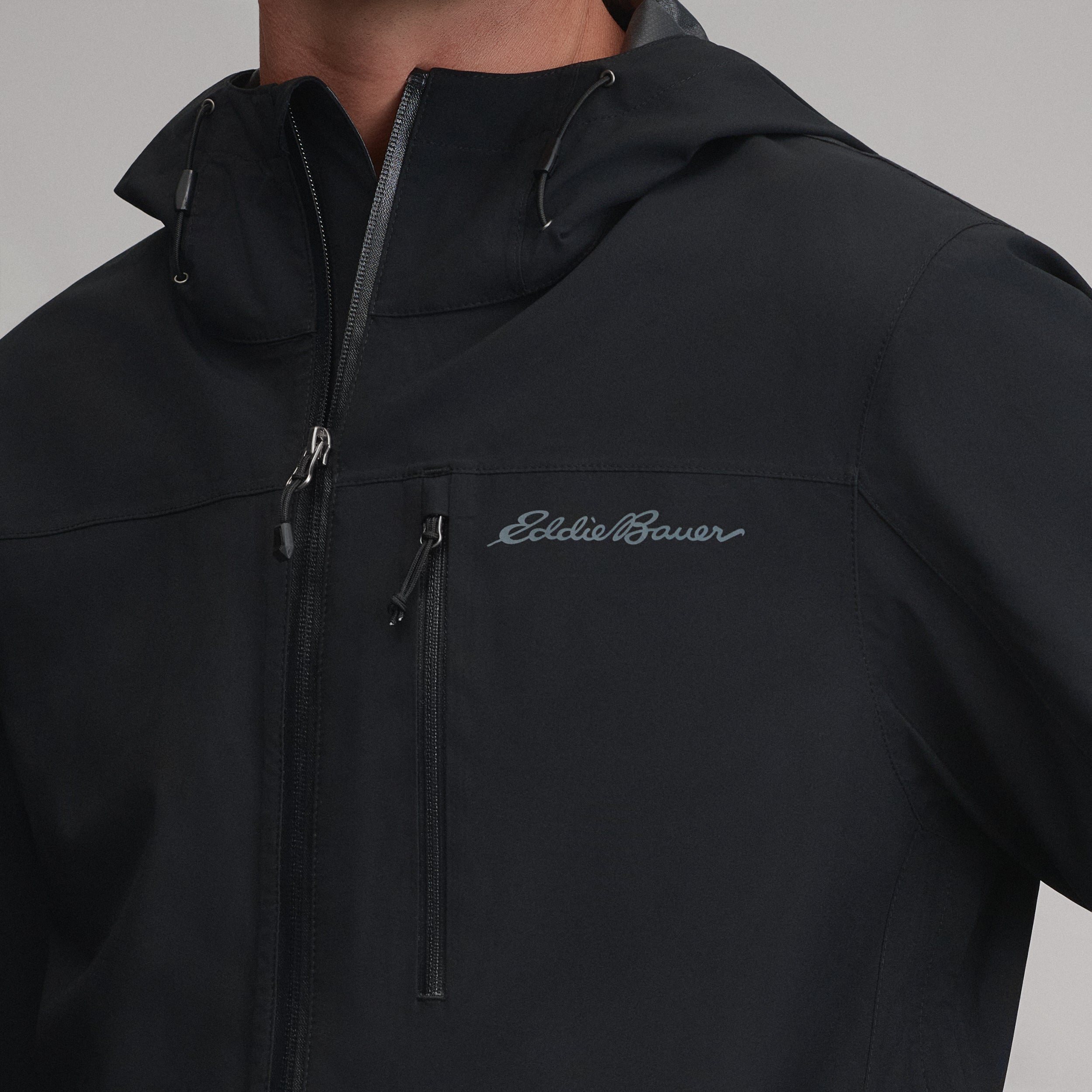 Men's Cloud Cap Waterproof Stretch Hooded Rain Jacket - Image 3