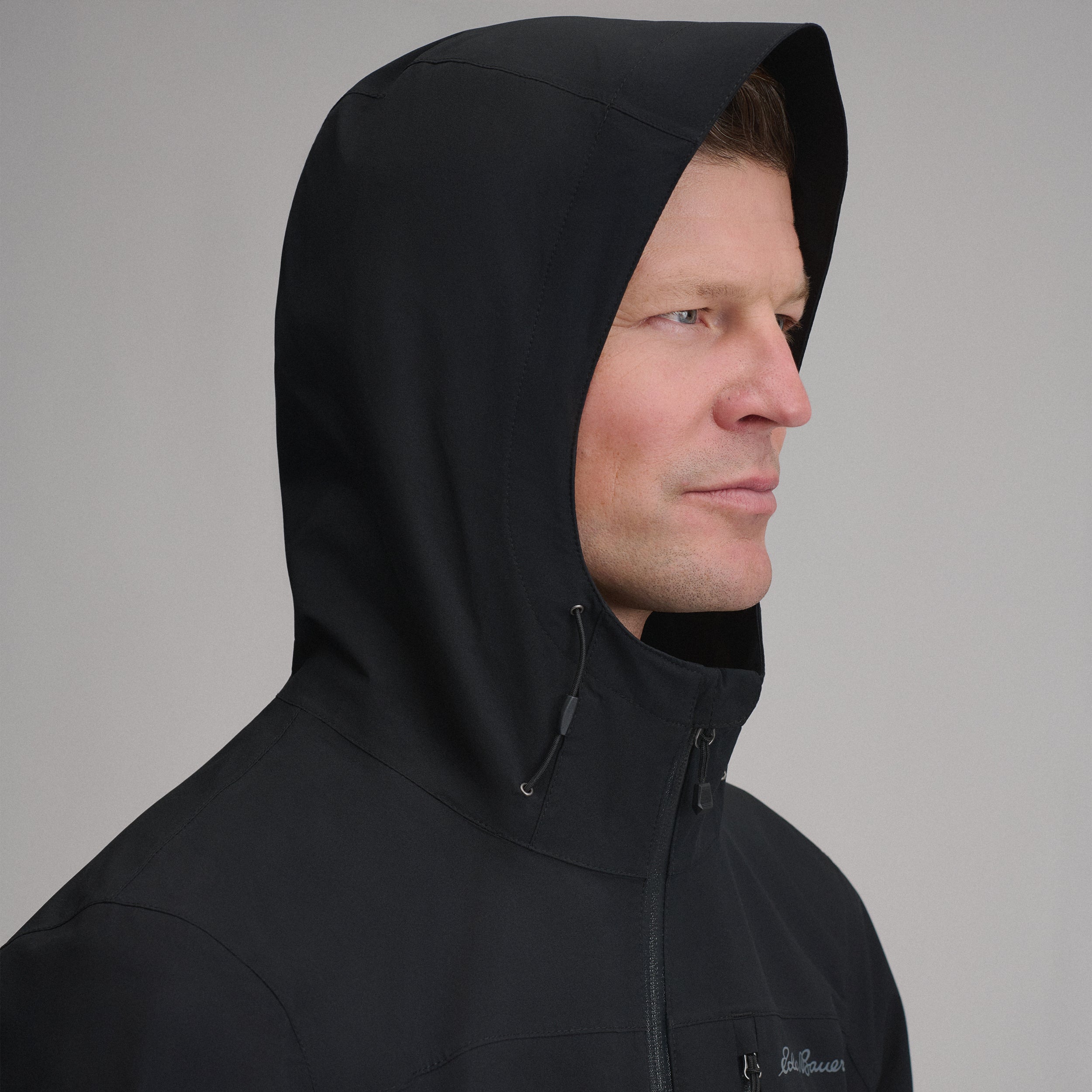 Men's Cloud Cap Waterproof Stretch Hooded Rain Jacket - Image 4