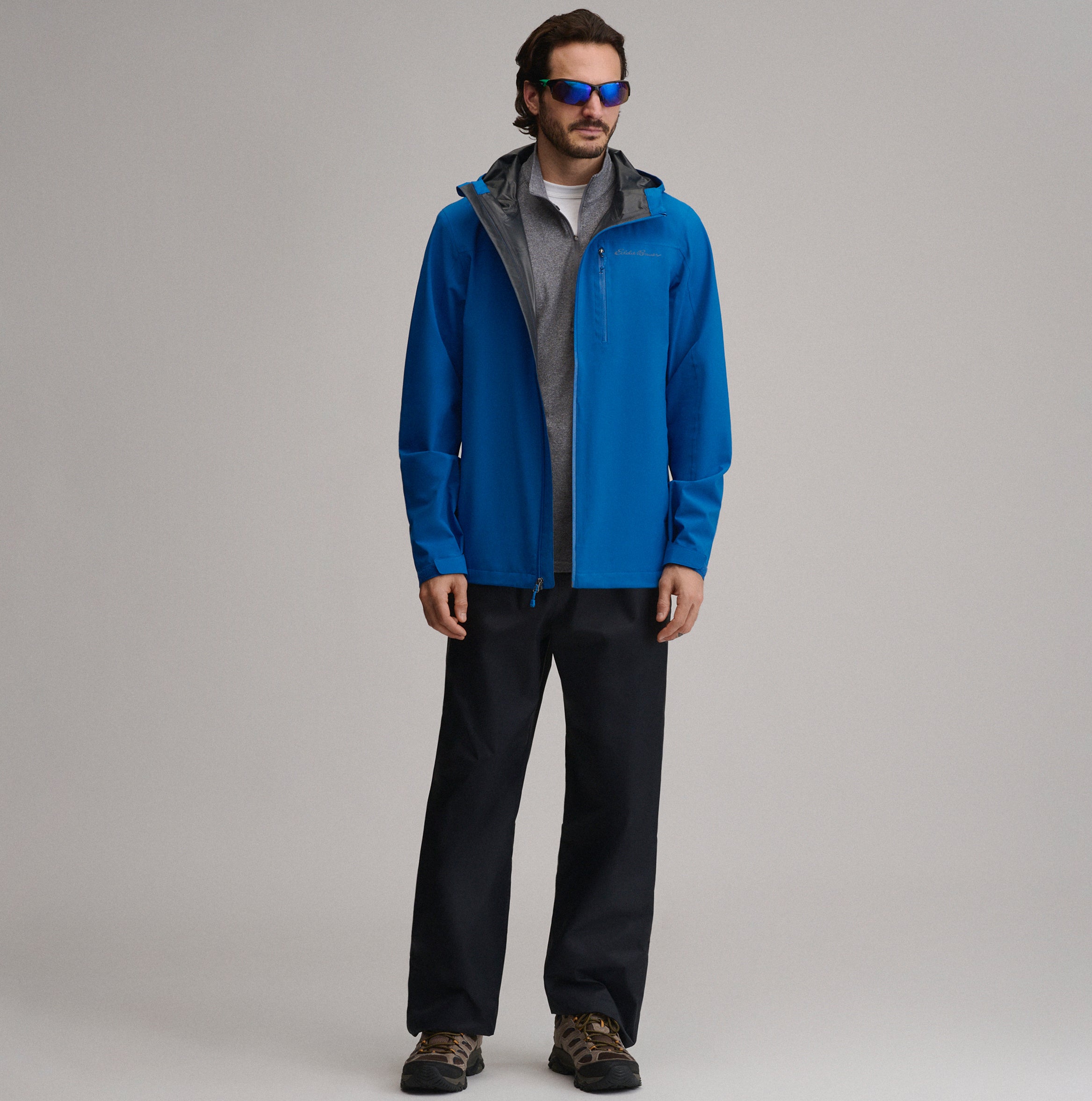 Men's Cloud Cap Waterproof Stretch Hooded Rain Jacket - Image 10