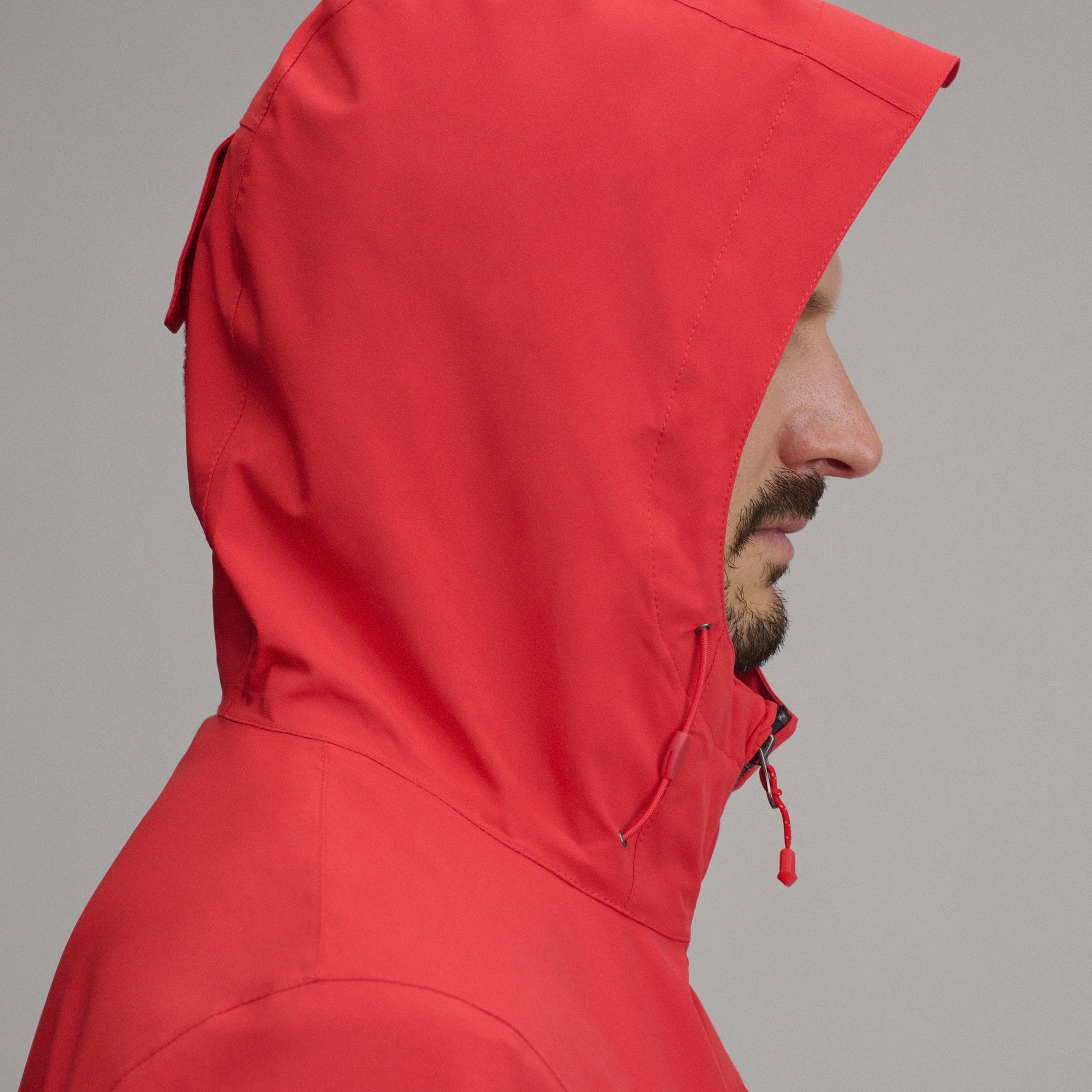 Men's Cloud Cap Waterproof Stretch Hooded Rain Jacket - Image 14