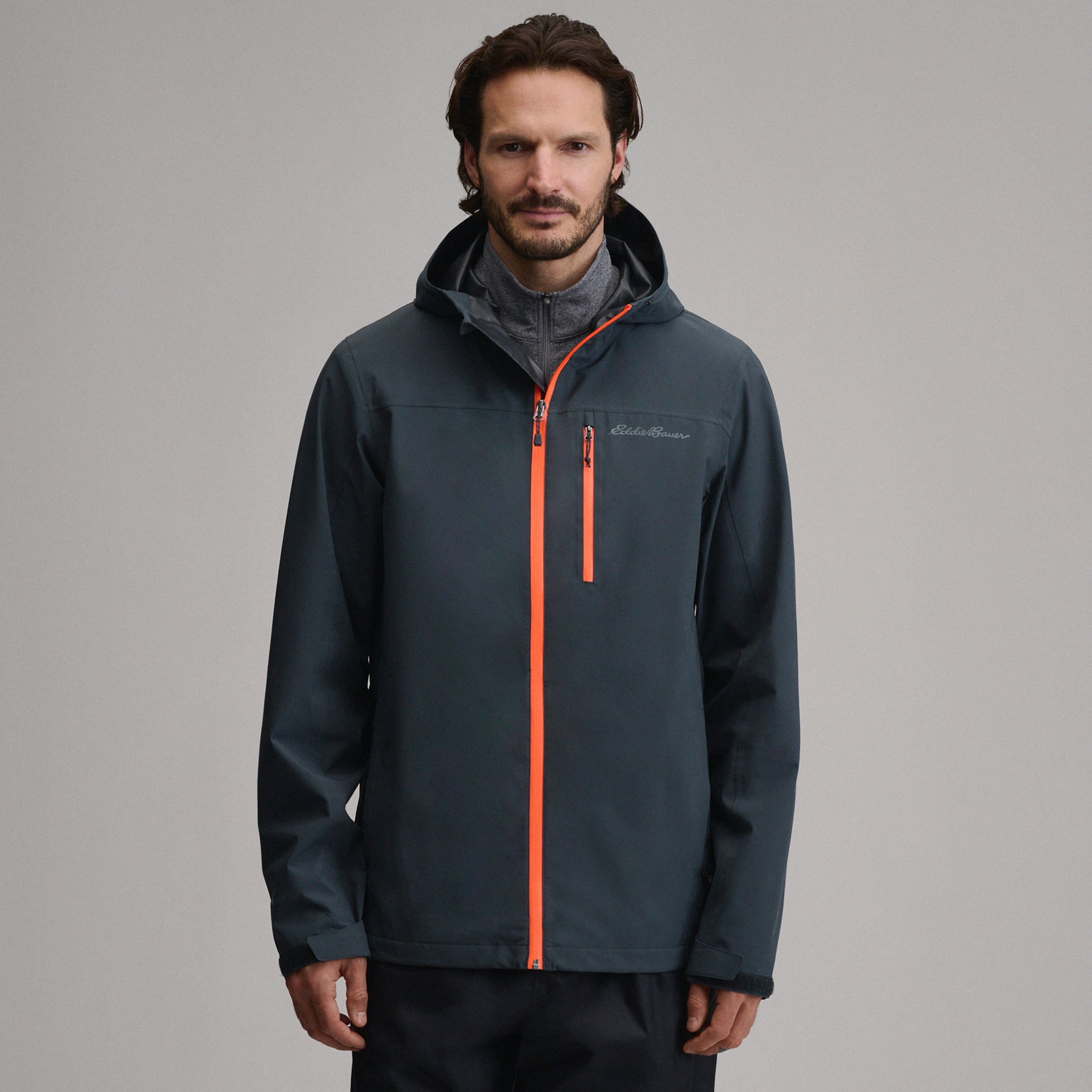 Men's Cloud Cap Waterproof Stretch Hooded Rain Jacket - Image 23