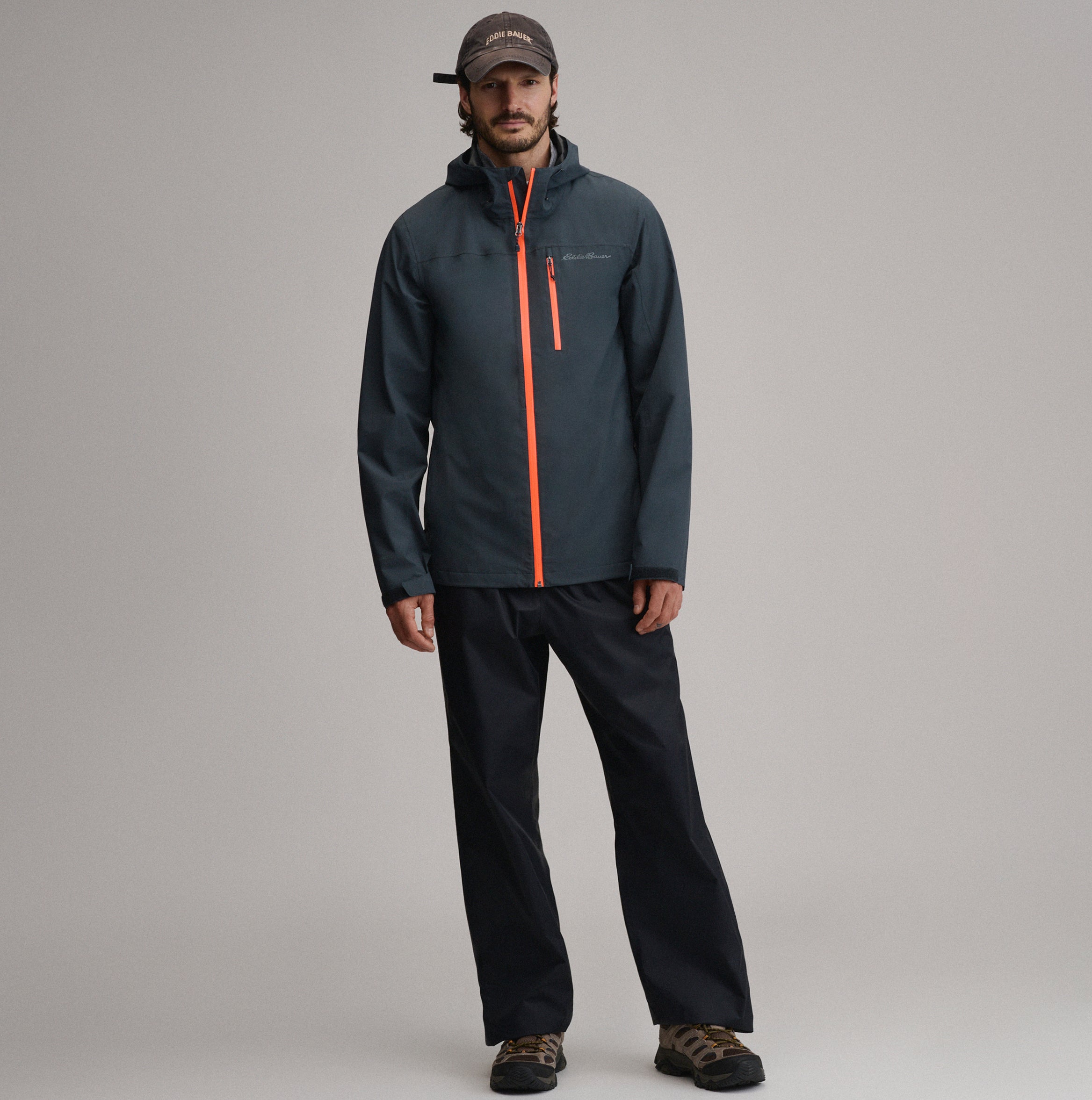 Men's Cloud Cap Waterproof Stretch Hooded Rain Jacket - Image 28