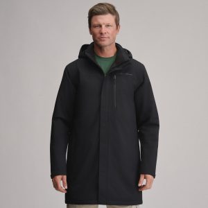 Men's Mainstay Insulated Waterproof Hooded Trench Coat