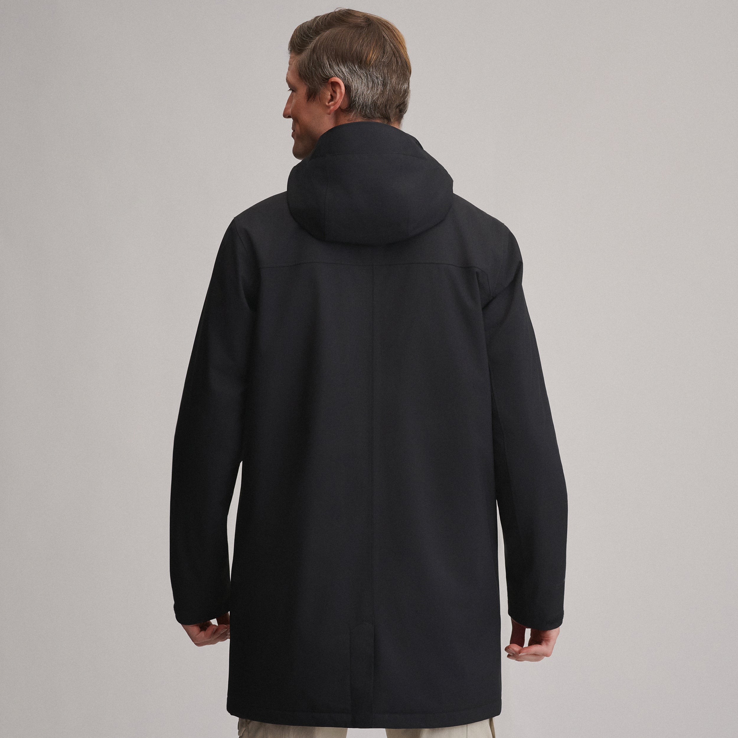 Men's Mainstay Insulated Waterproof Hooded Trench Coat - Image 2