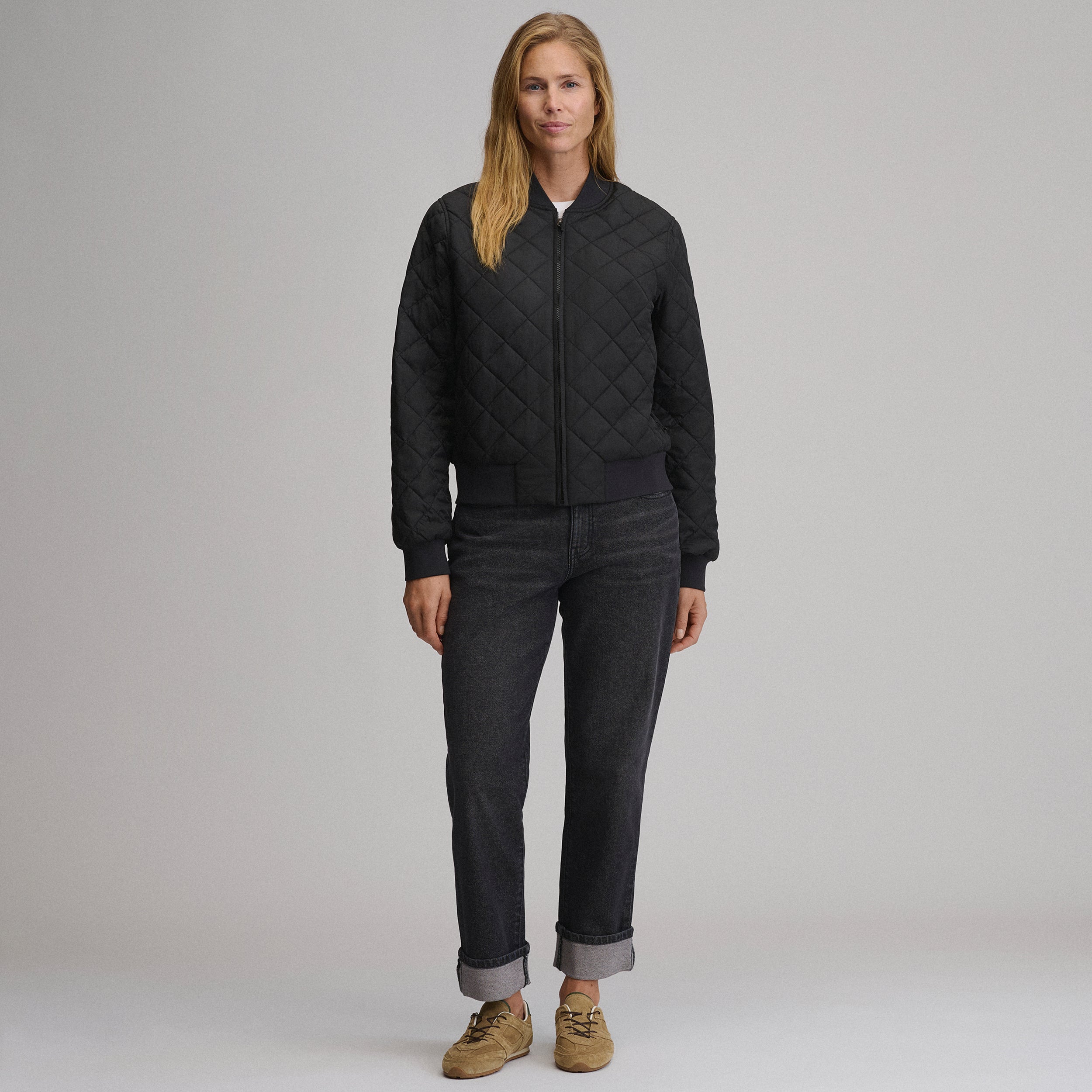 Women's Quilted Bomber - Image 4