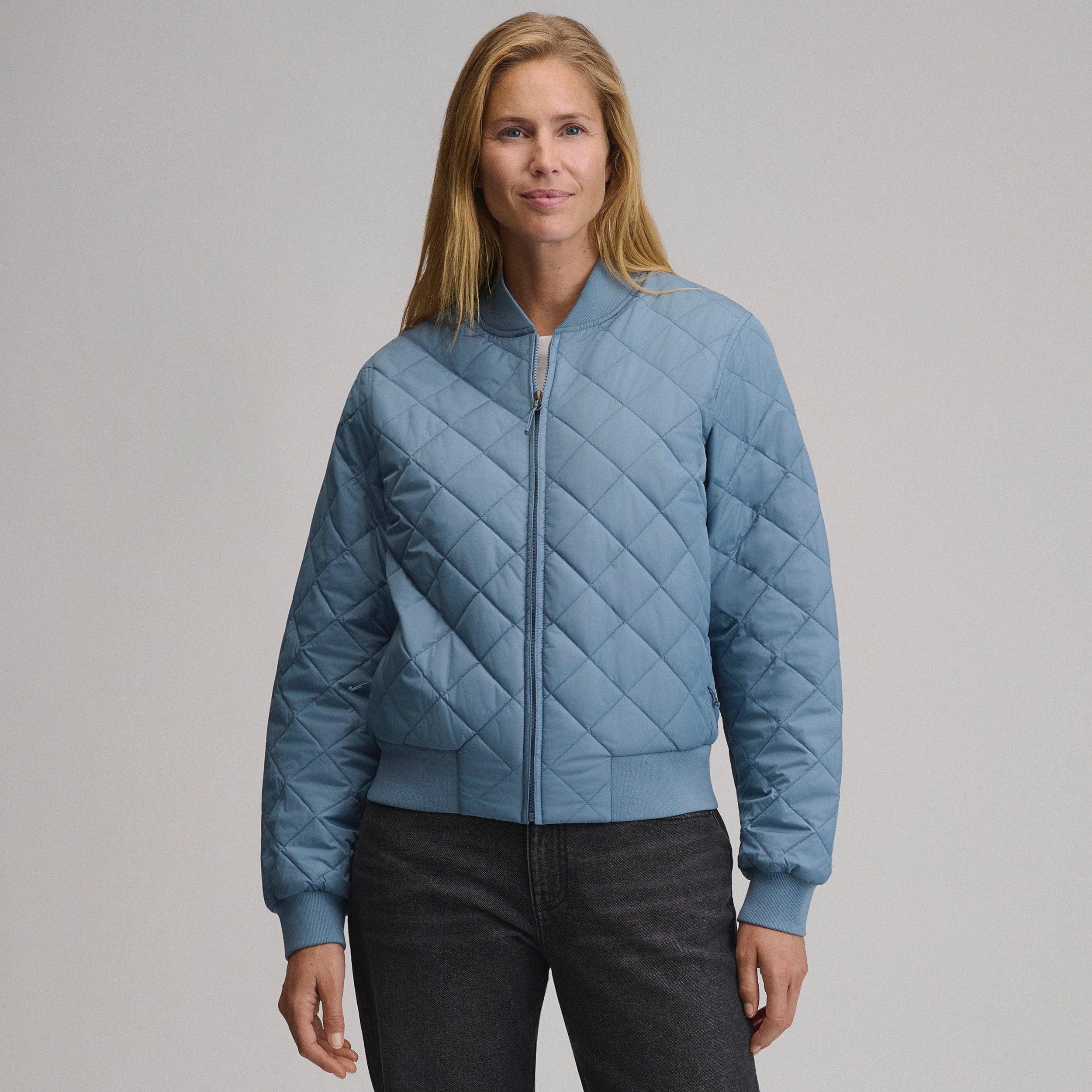Women's Quilted Bomber - Image 5
