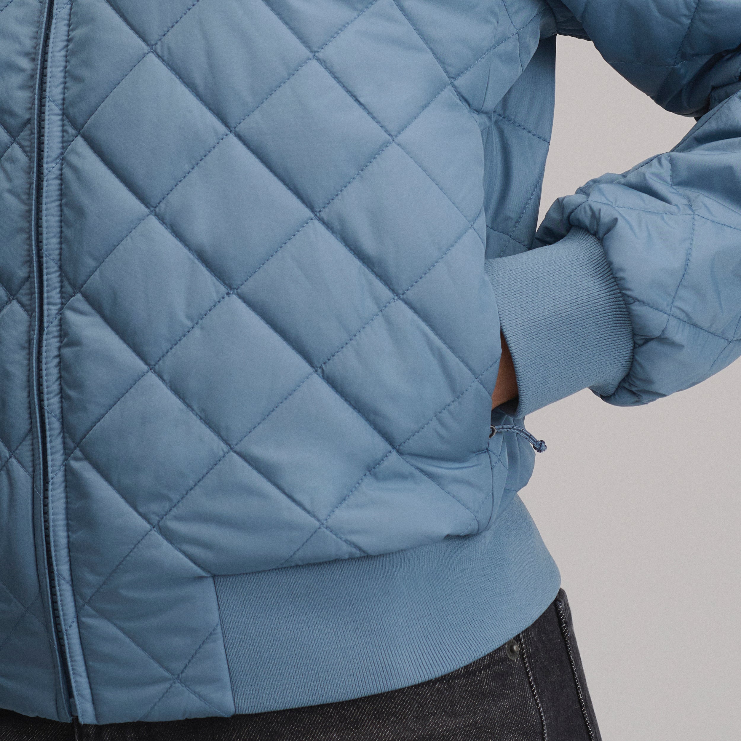 Women's Quilted Bomber - Image 7