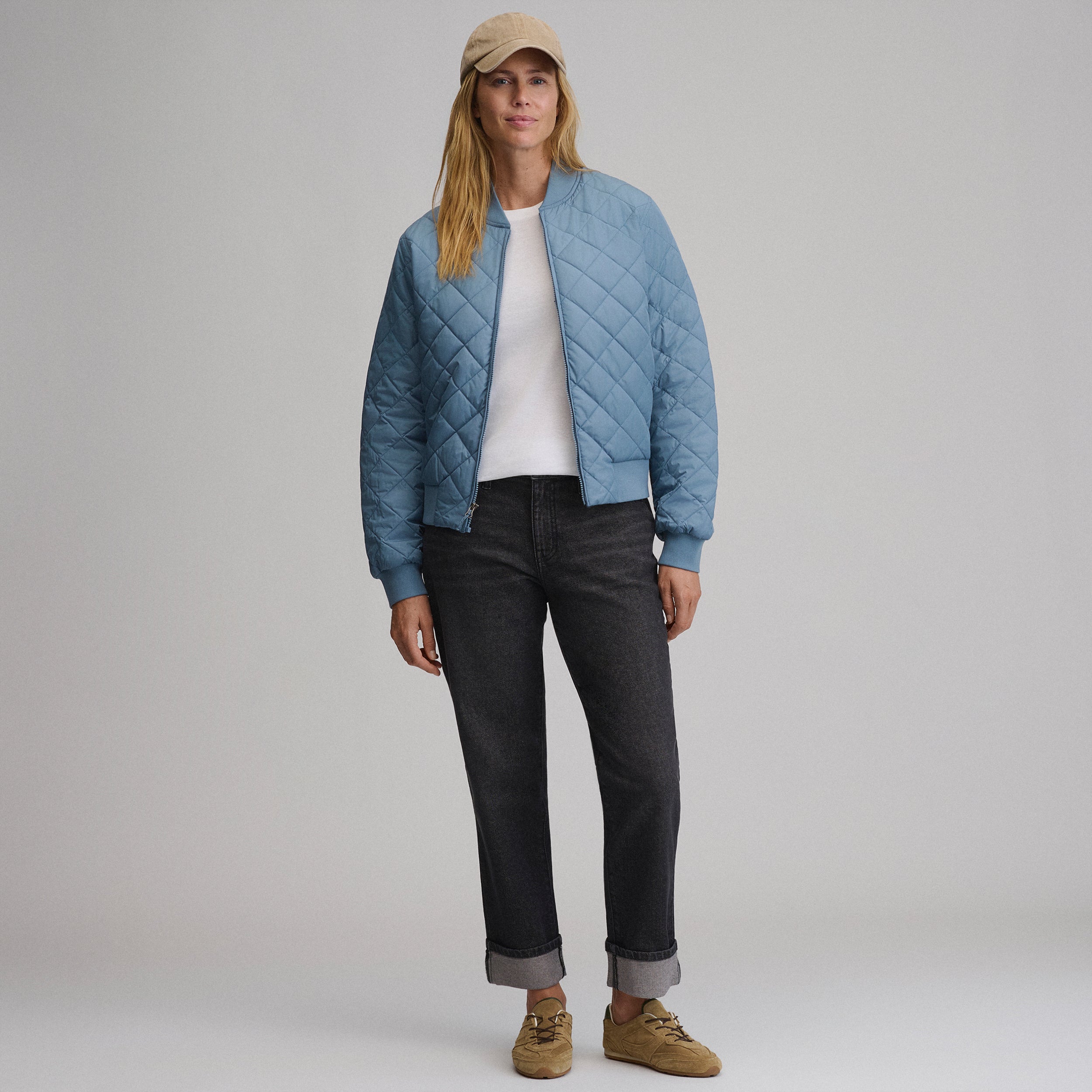 Women's Quilted Bomber - Image 8