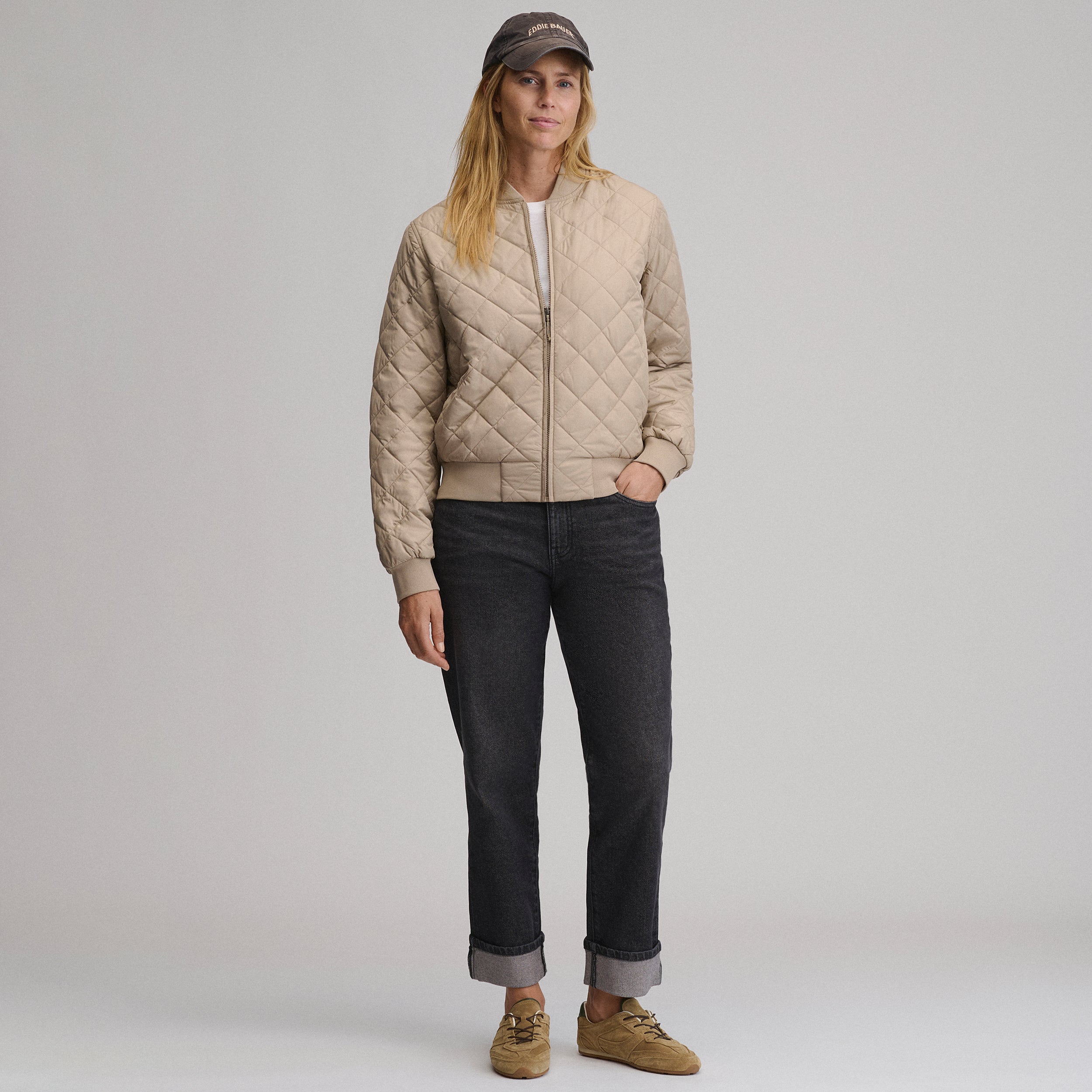 Women's Quilted Bomber - Image 12