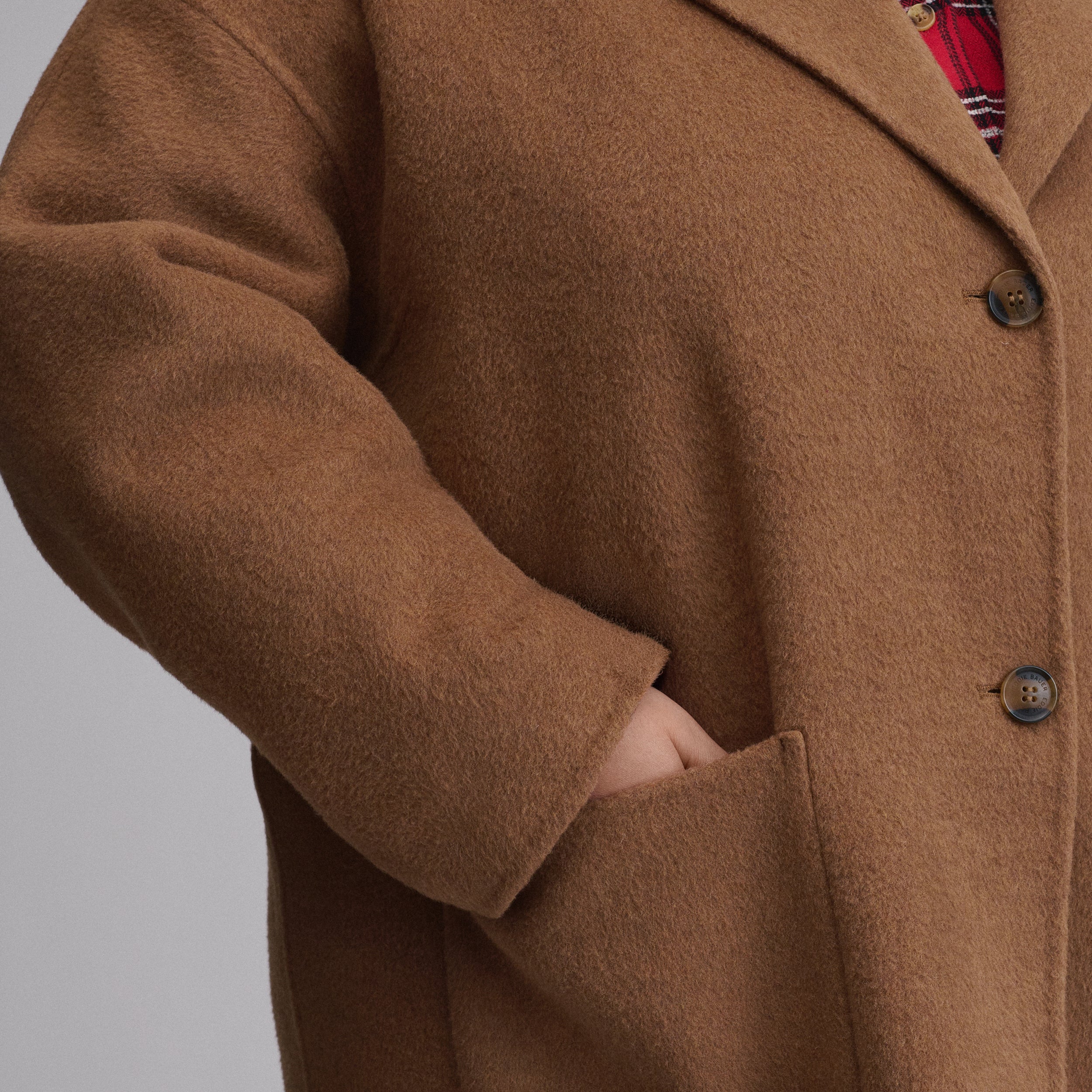 Women's Wool Blend Trench Coat - Image 7