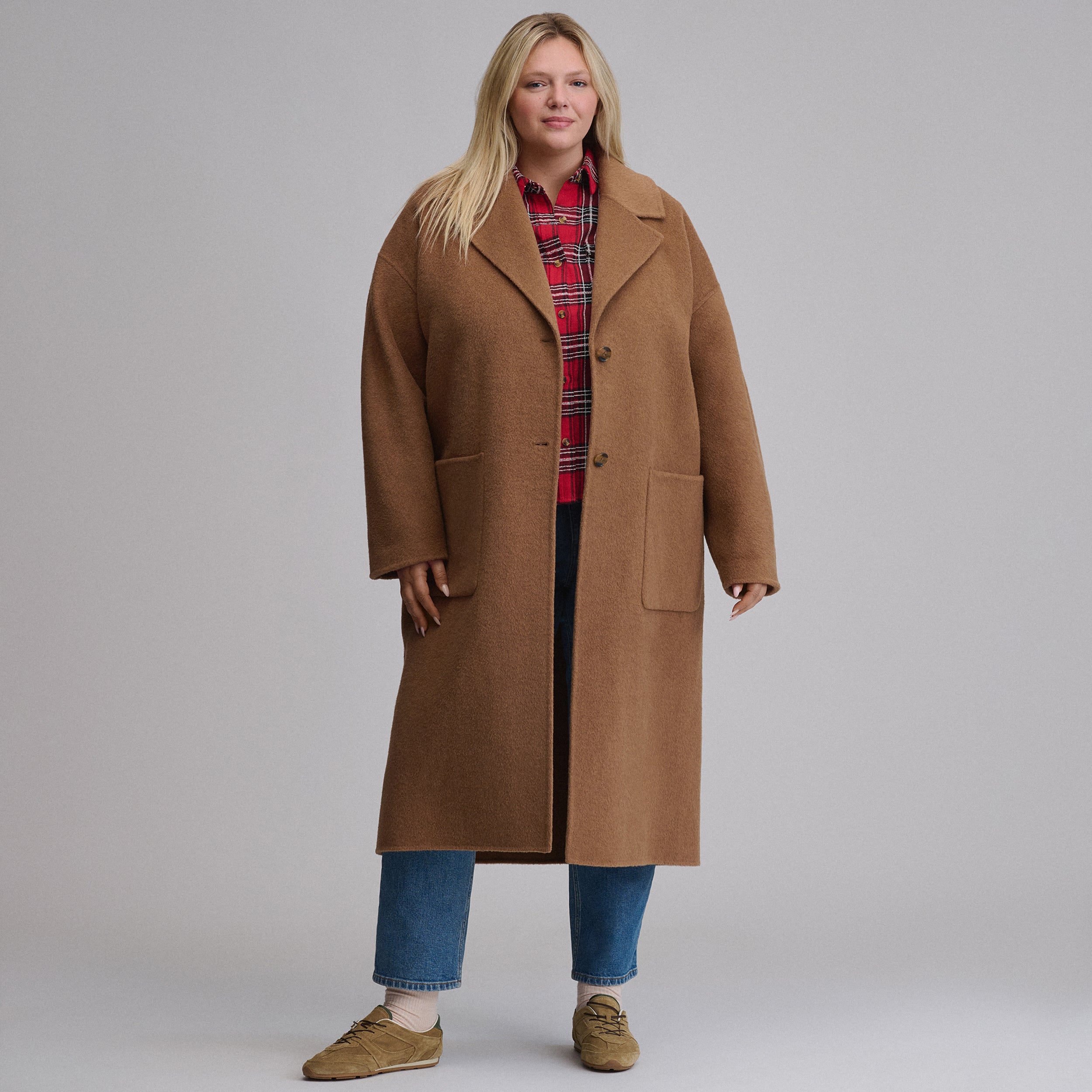 Women's Wool Blend Trench Coat - Image 8