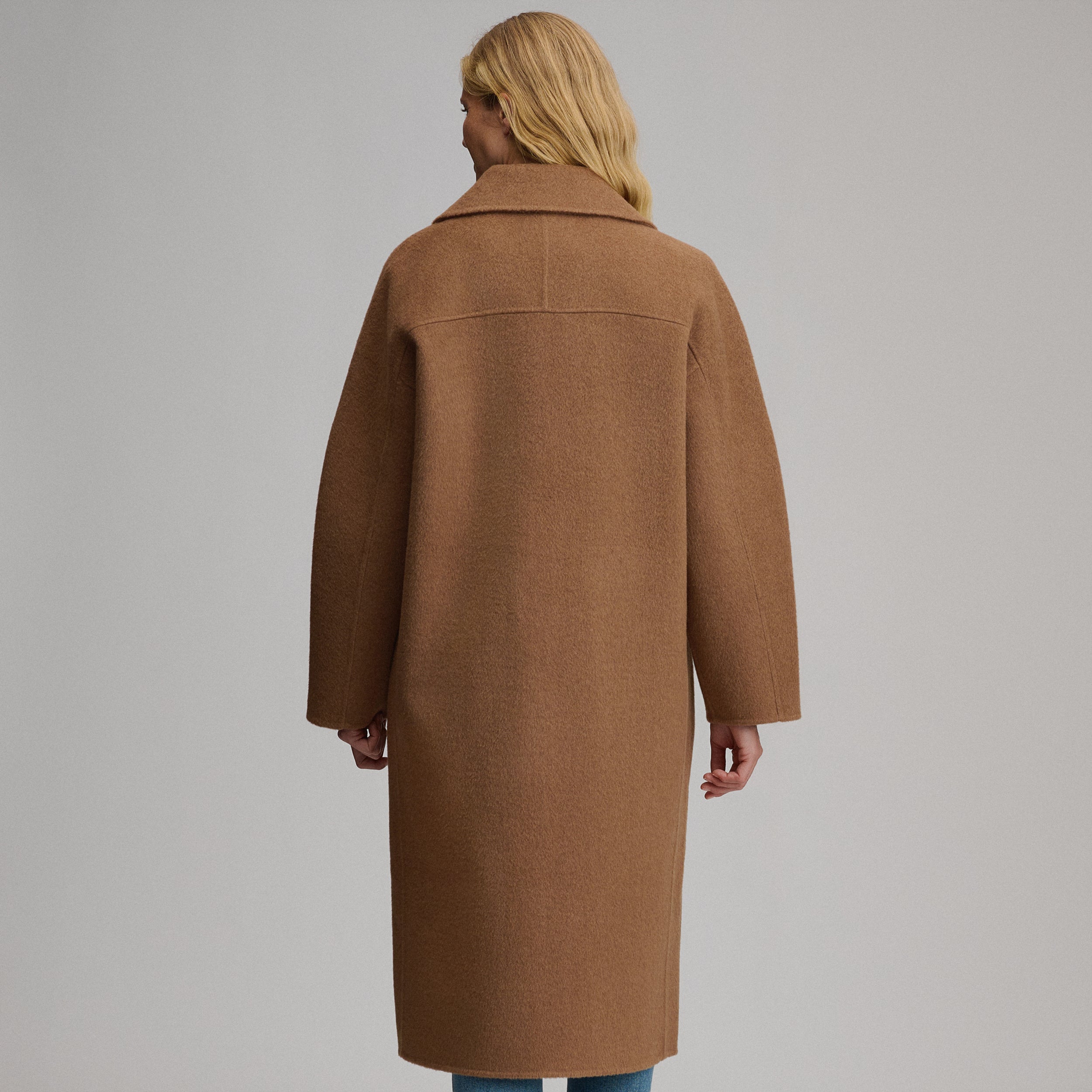 Women's Wool Blend Trench Coat - Image 2