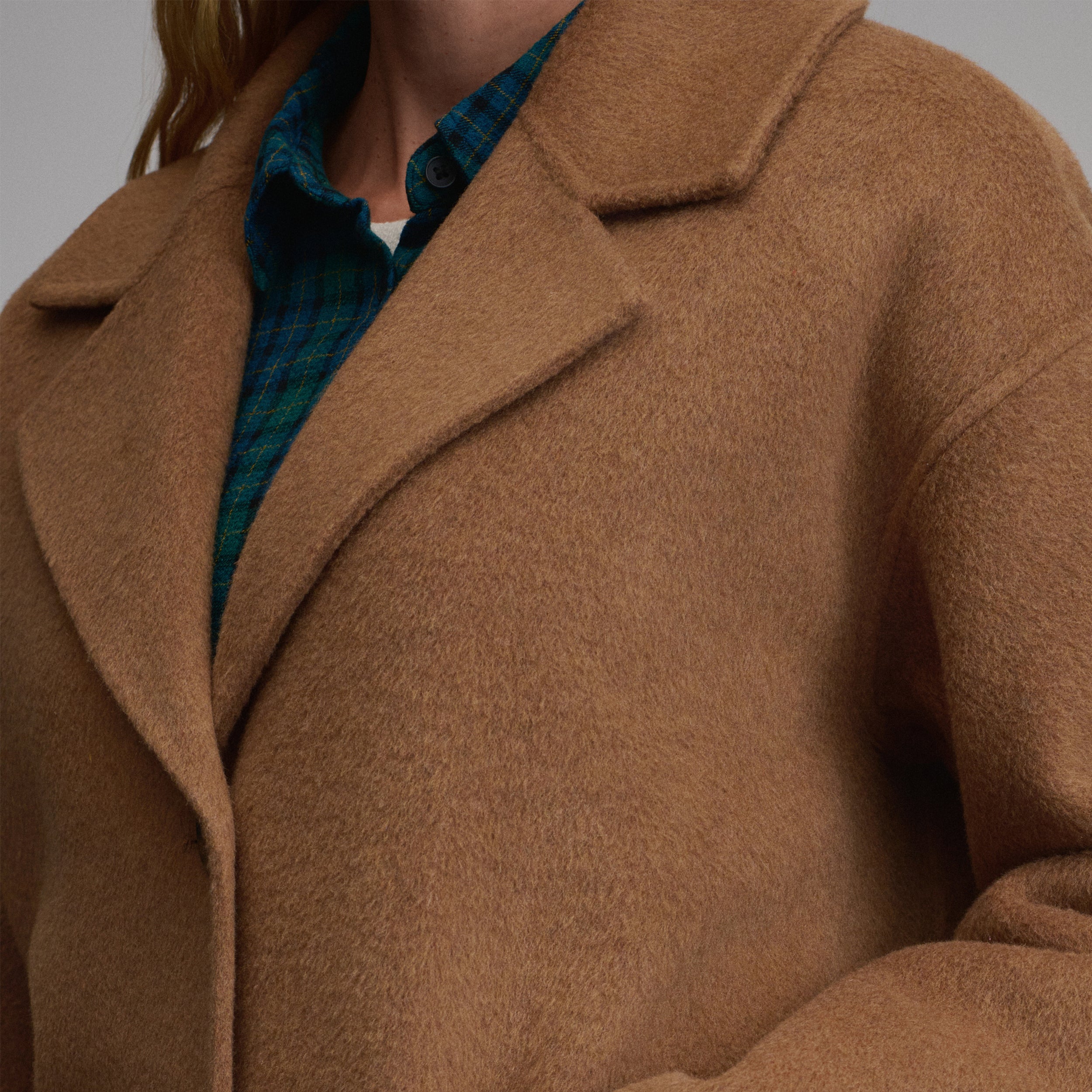 Women's Wool Blend Trench Coat - Image 3