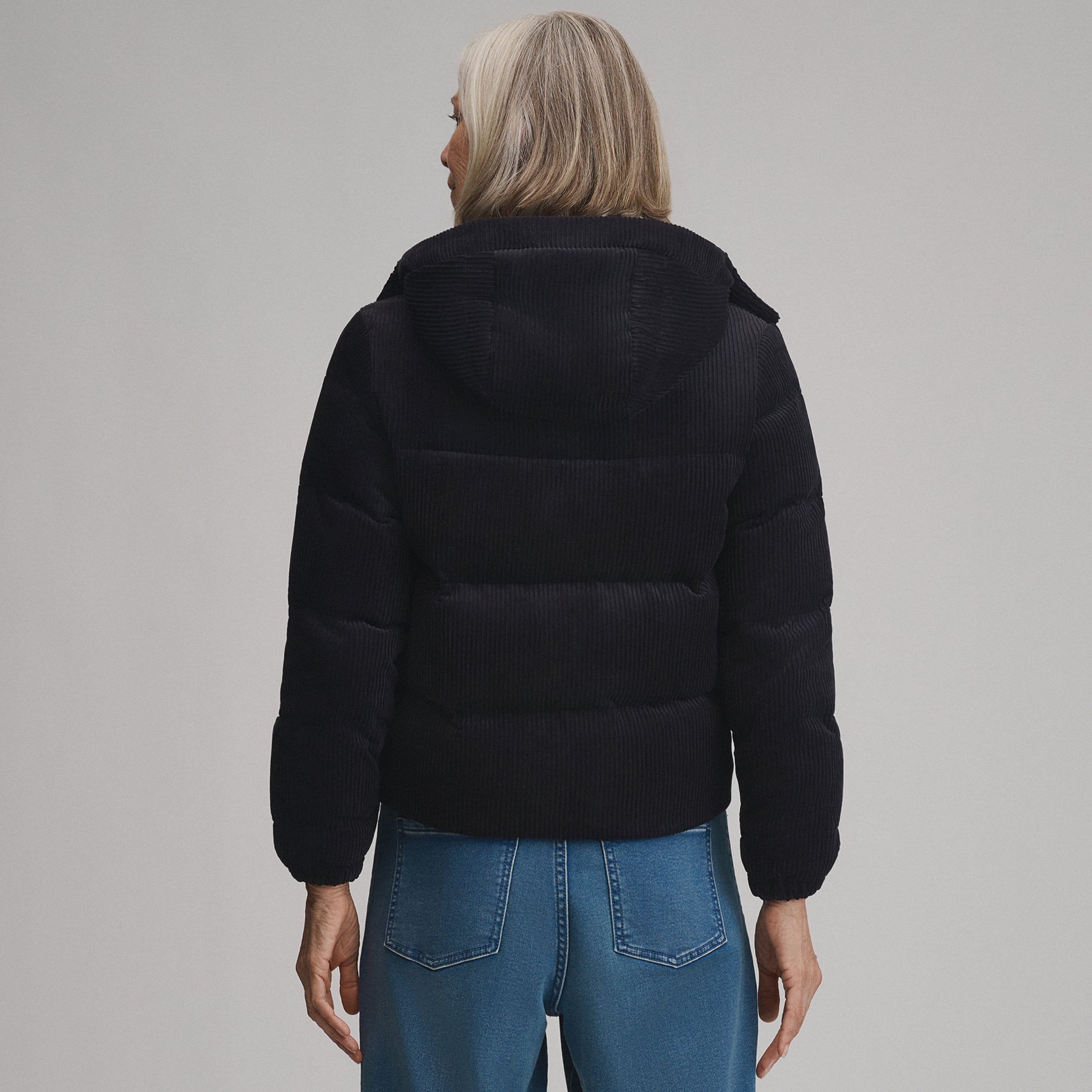 Women's Plush Puff Jacket - Cord - Image 2