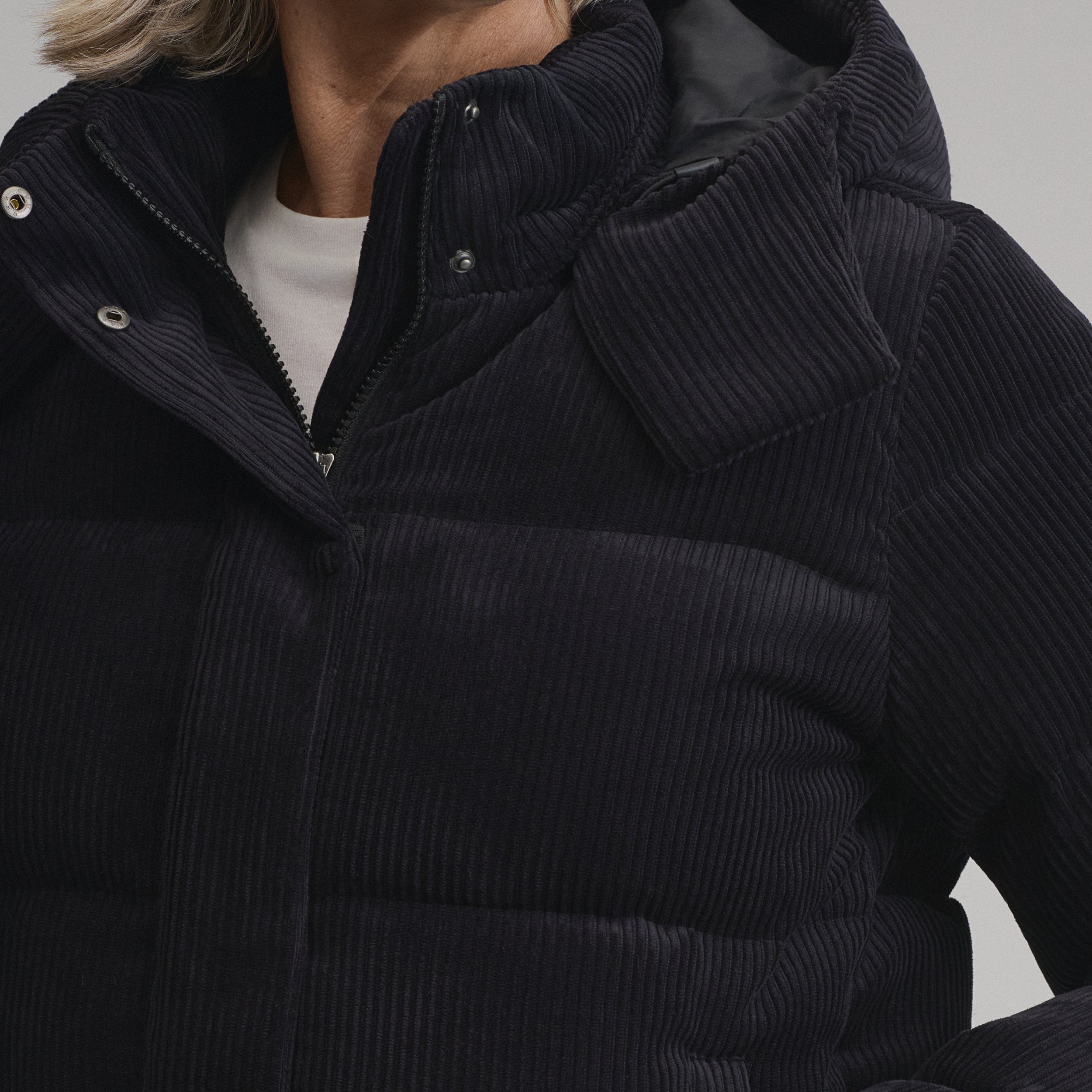 Women's Plush Puff Jacket - Cord - Image 3