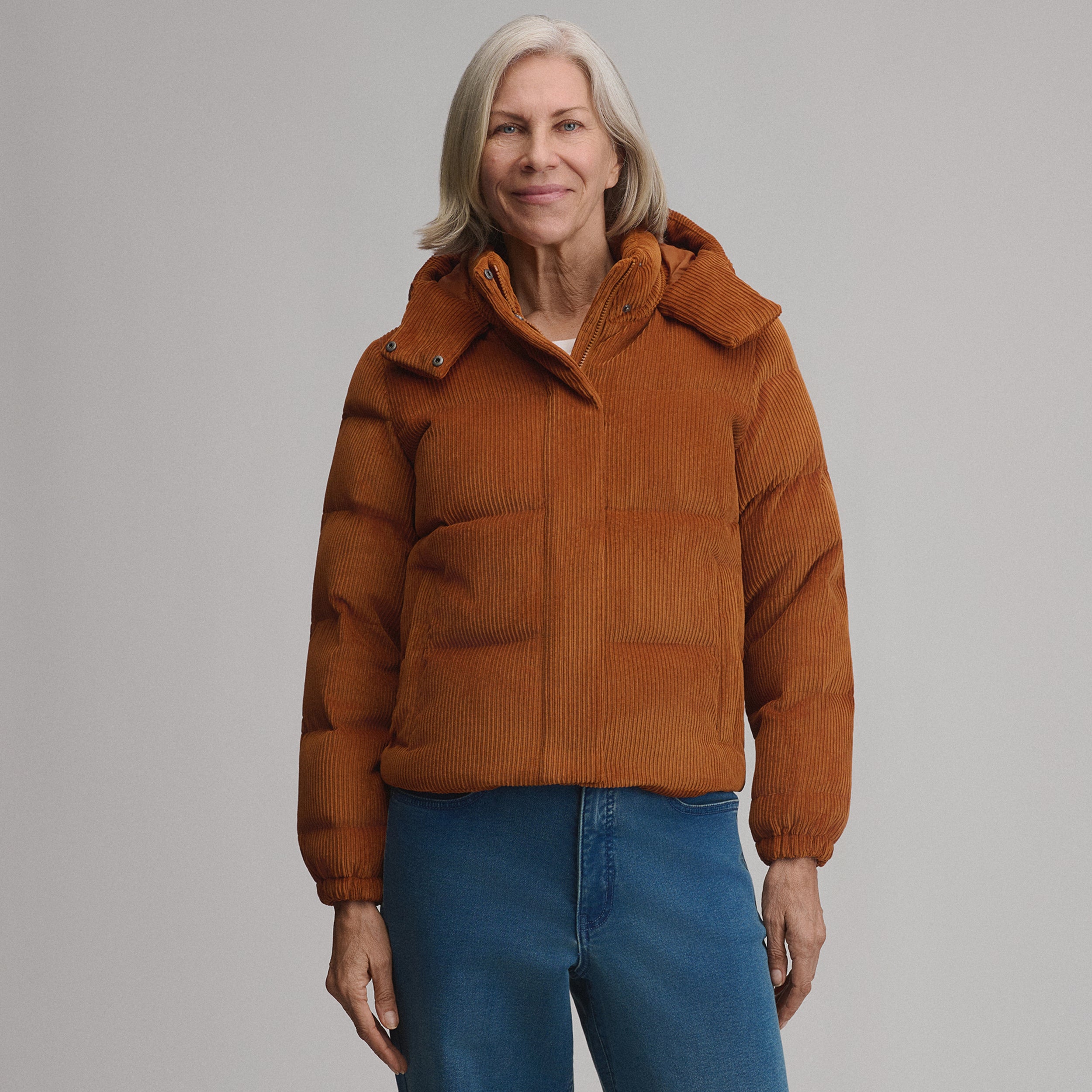 Women's Plush Puff Jacket - Cord - Image 6