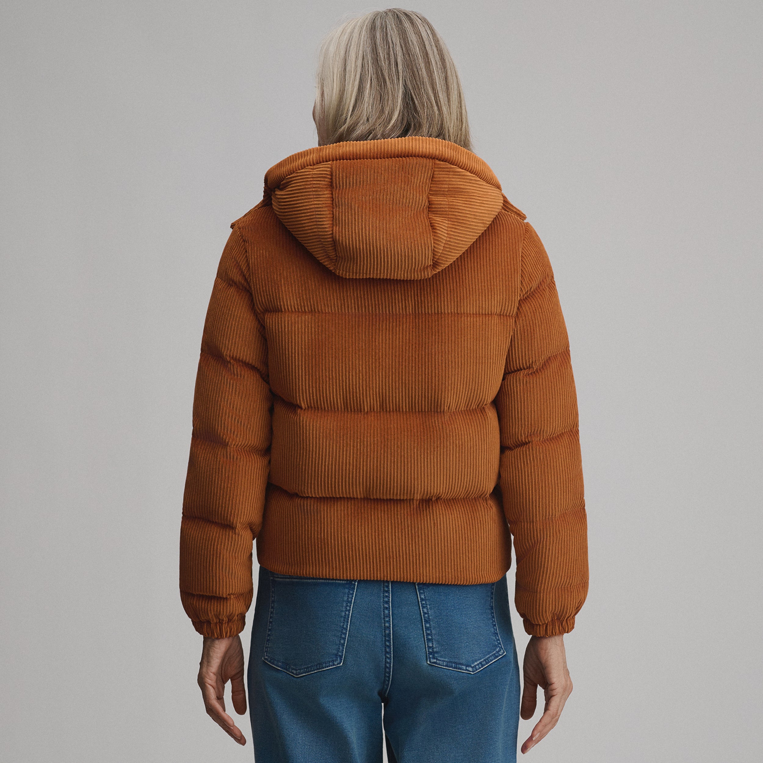 Women's Plush Puff Jacket - Cord - Image 7