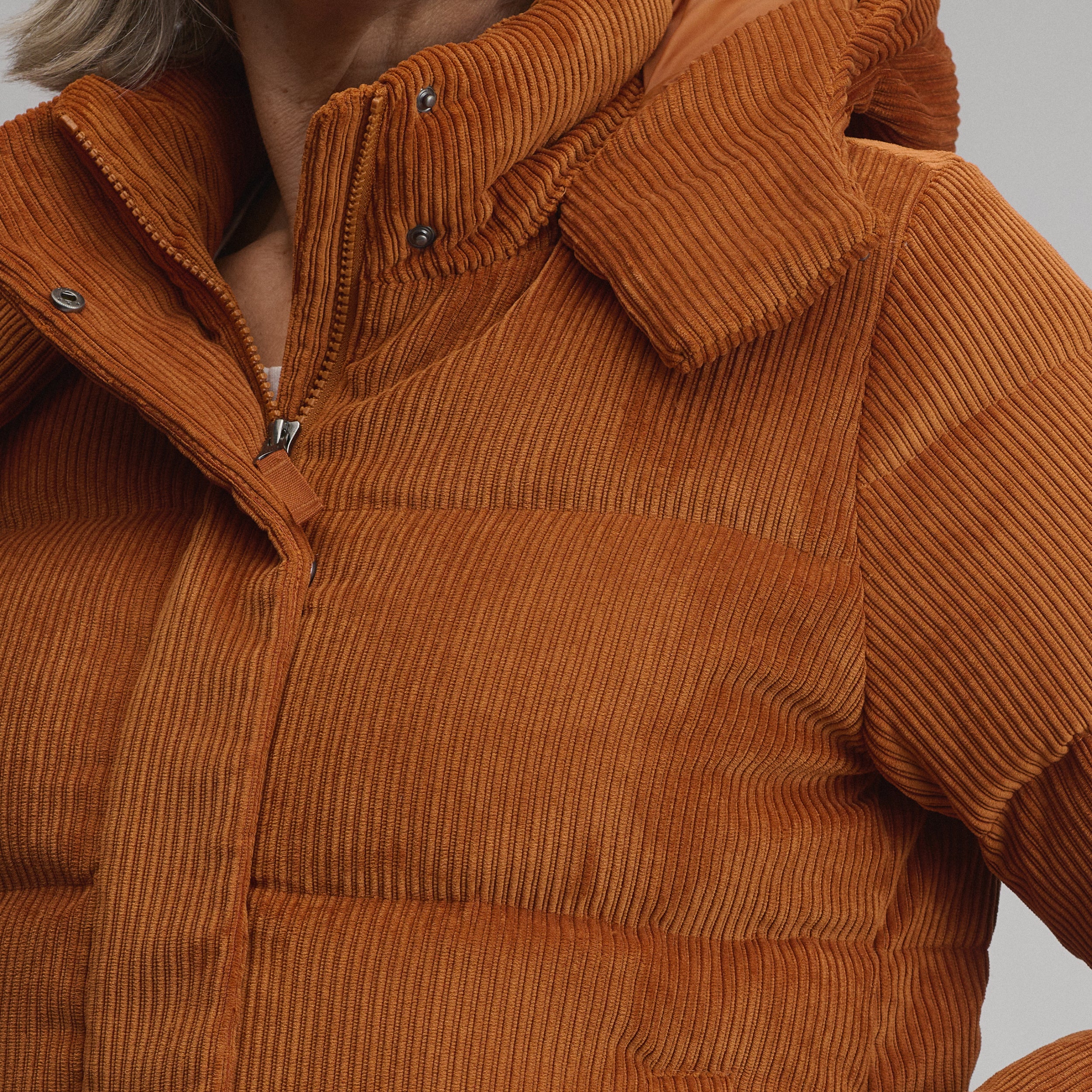 Women's Plush Puff Jacket - Cord - Image 8