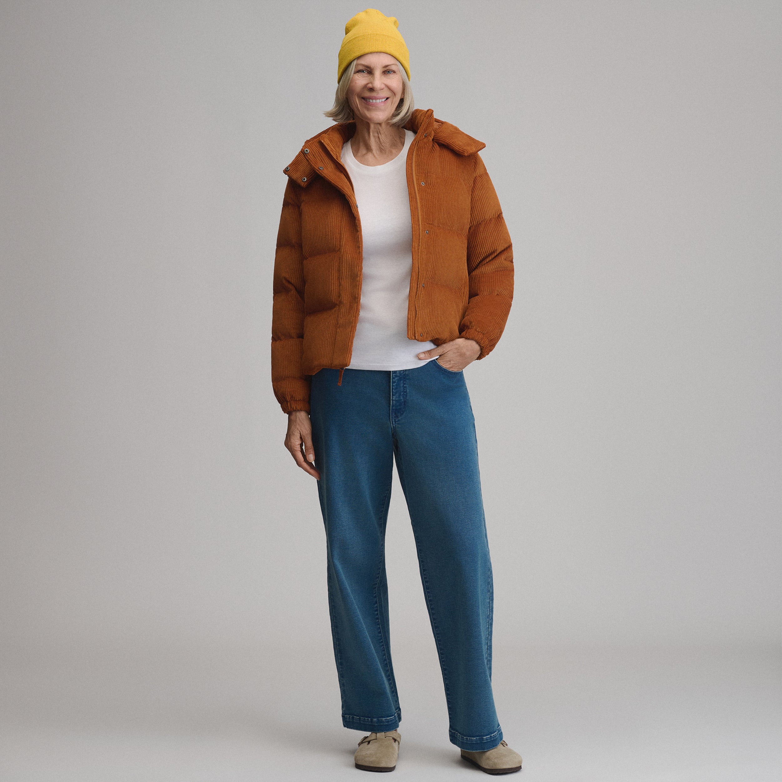Women's Plush Puff Jacket - Cord - Image 9