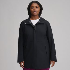 Women's Cloud Cap Waterproof Stretch Hooded Rain Parka