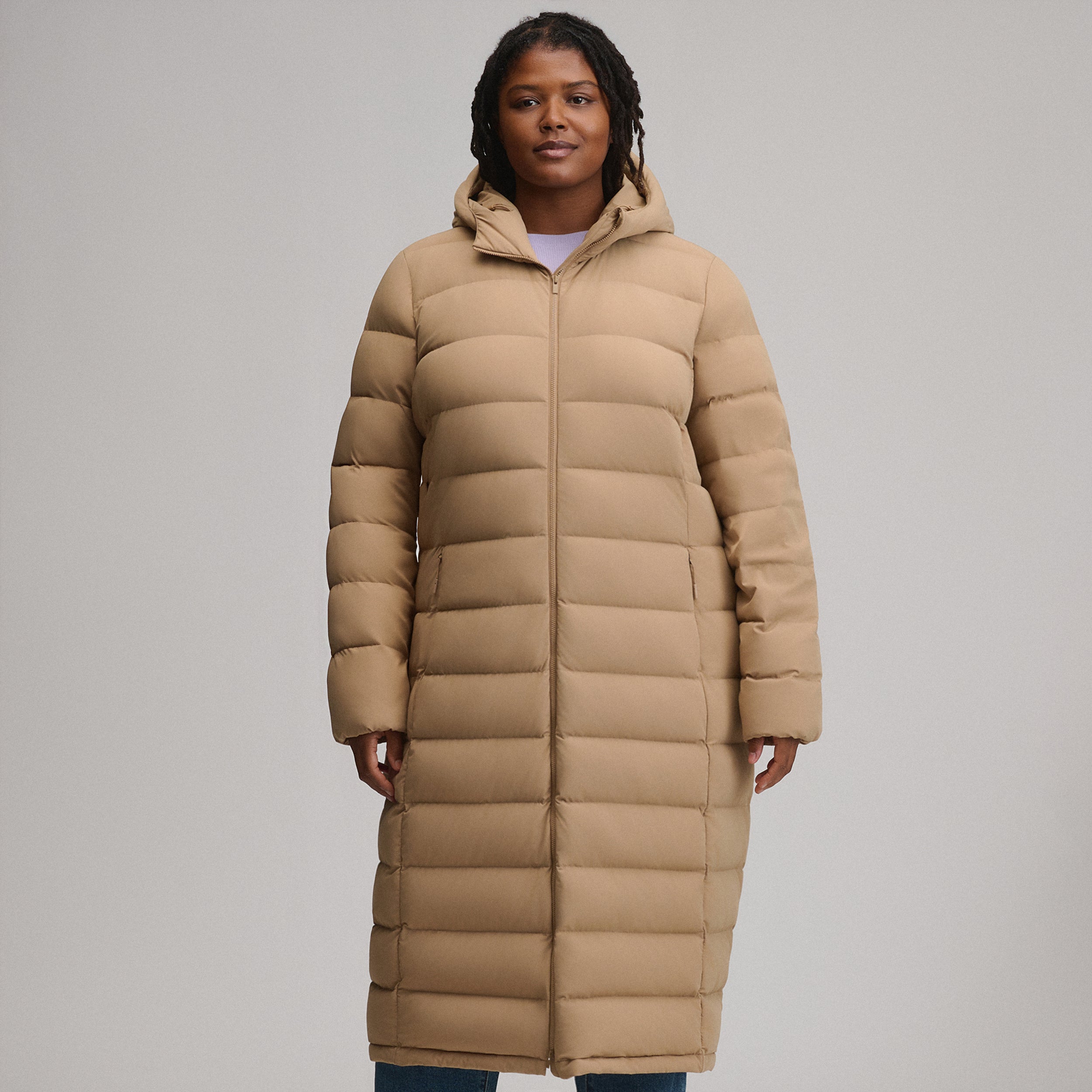 Women's EB Stretch Down Hooded Duffle Coat - Image 11