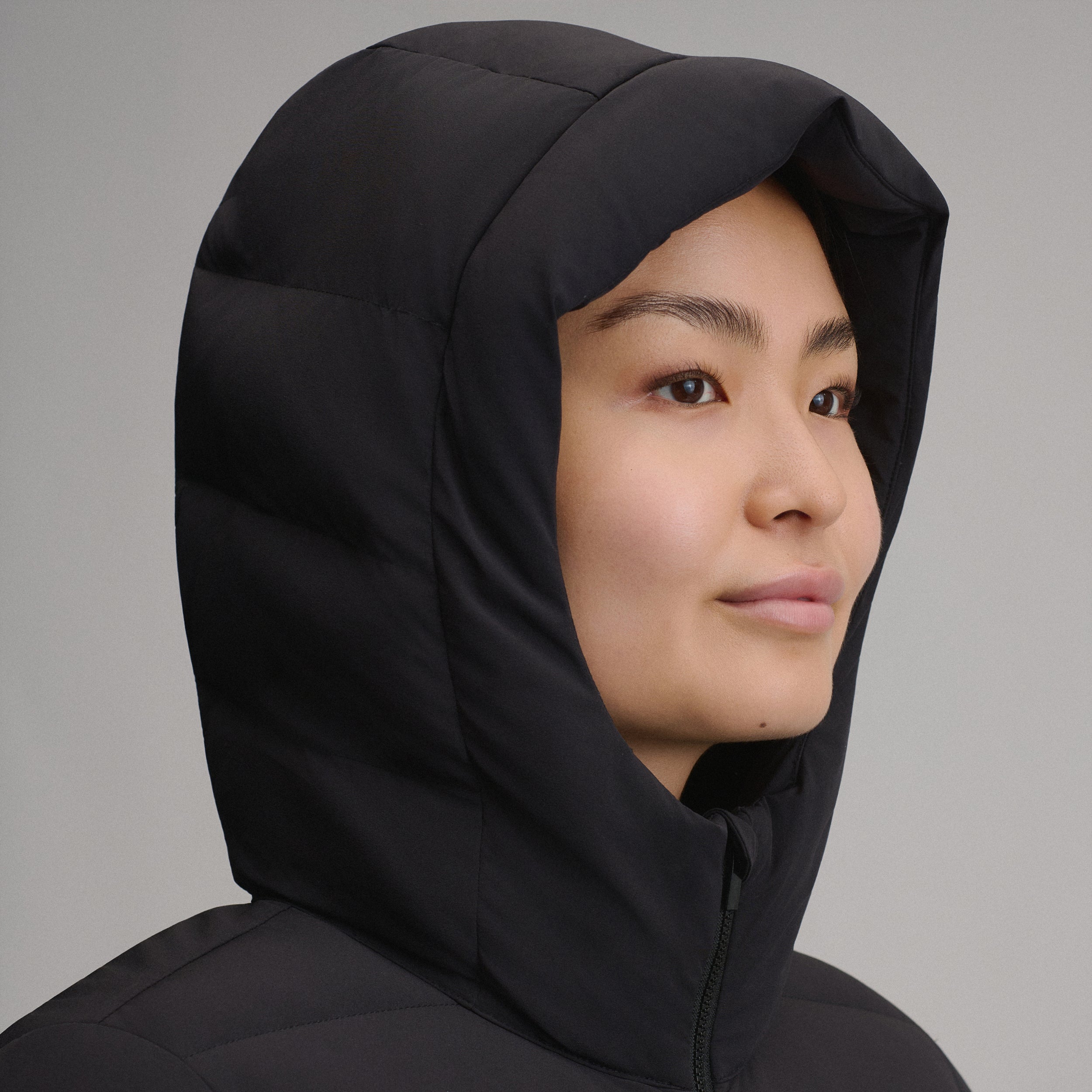 Women's EB Stretch Down Hooded Duffle Coat - Image 4
