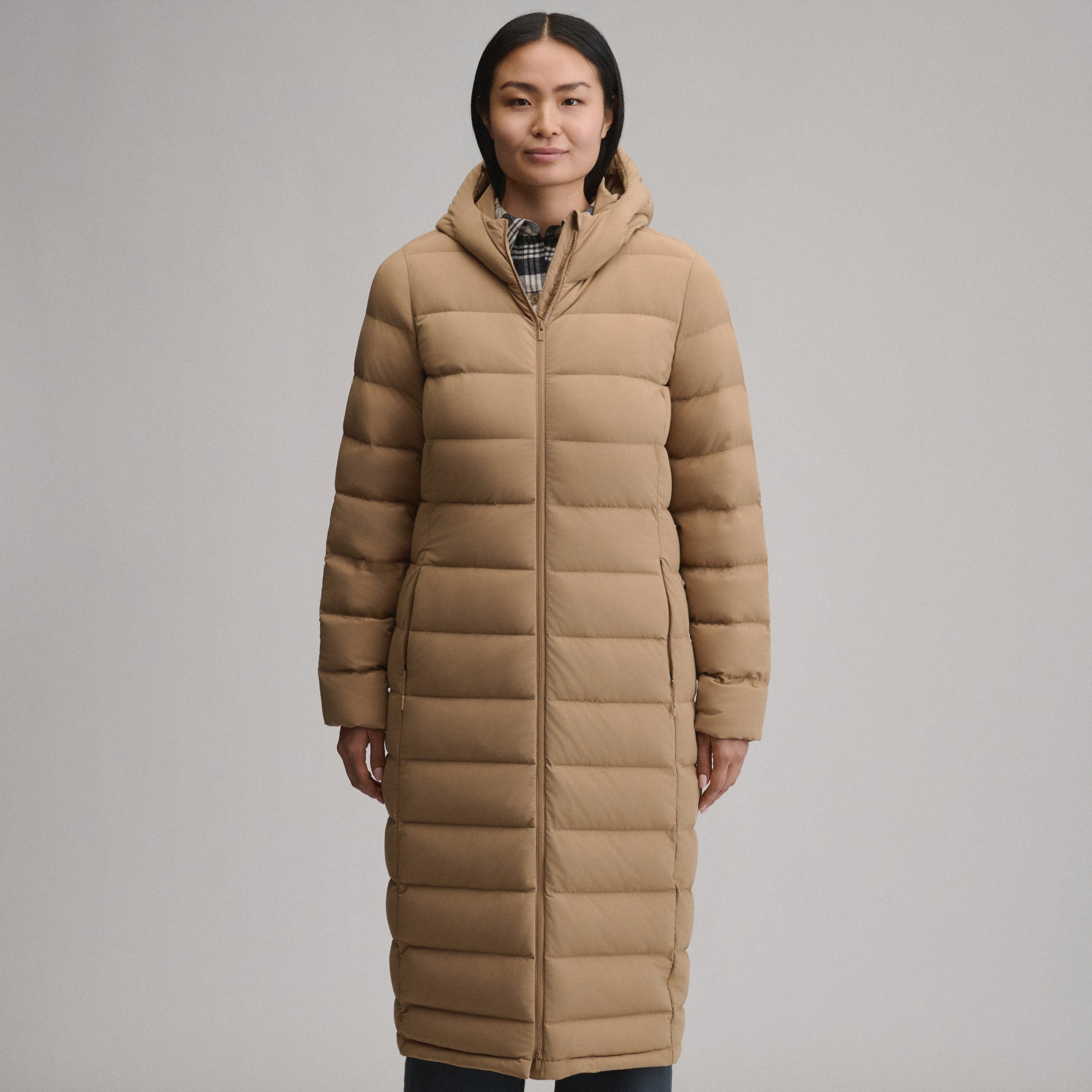 Women's EB Stretch Down Hooded Duffle Coat - Image 6