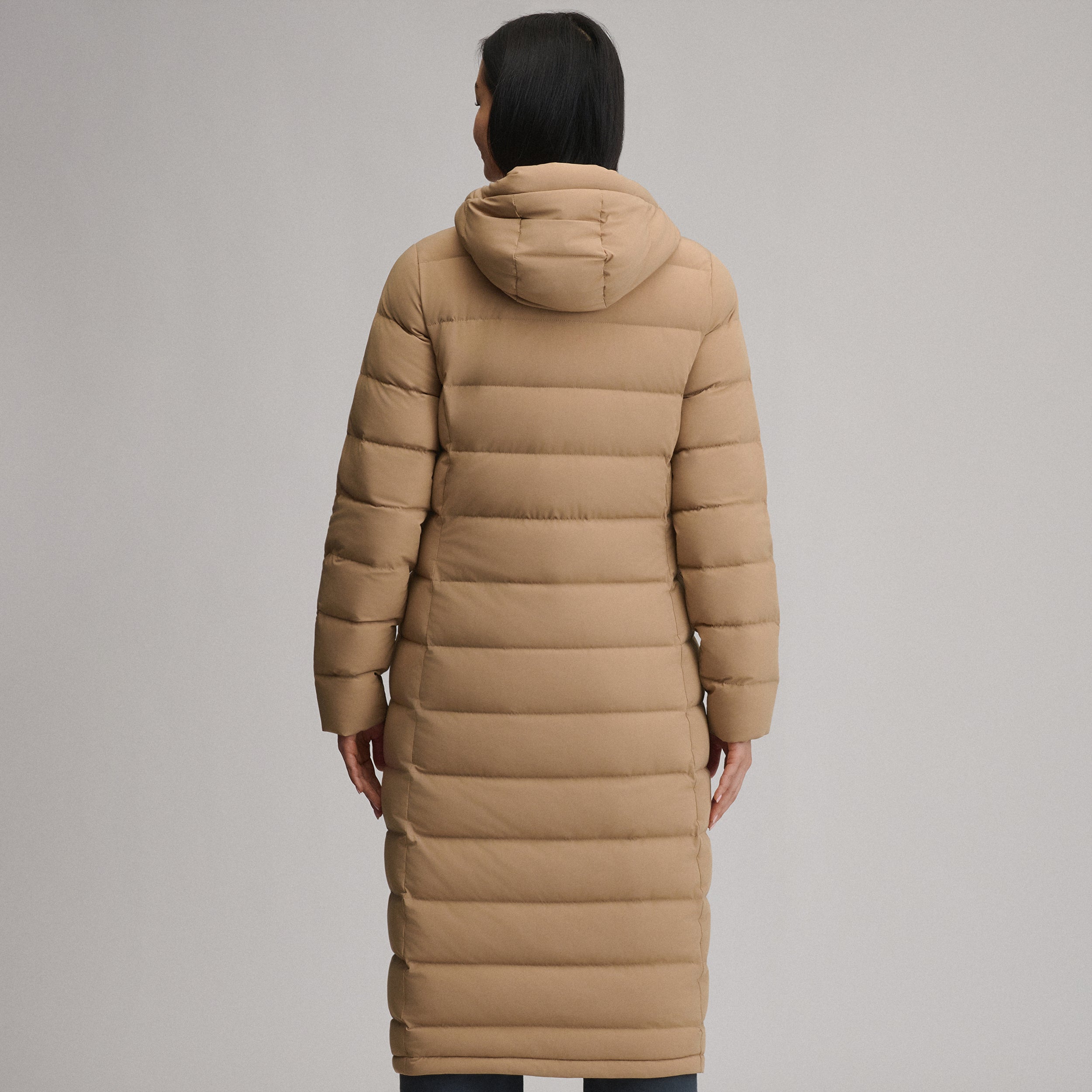 Women's EB Stretch Down Hooded Duffle Coat - Image 7