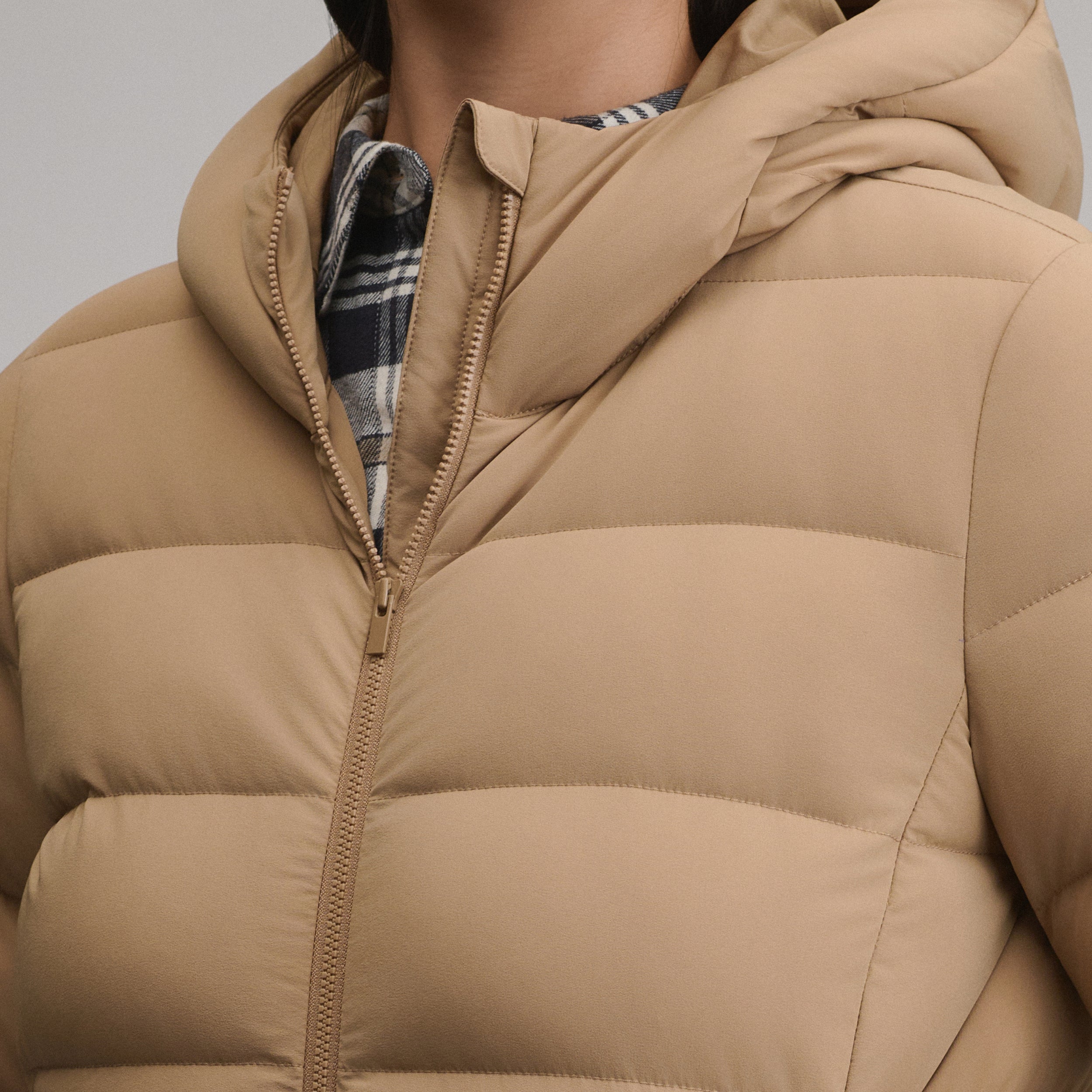 Women's EB Stretch Down Hooded Duffle Coat - Image 8