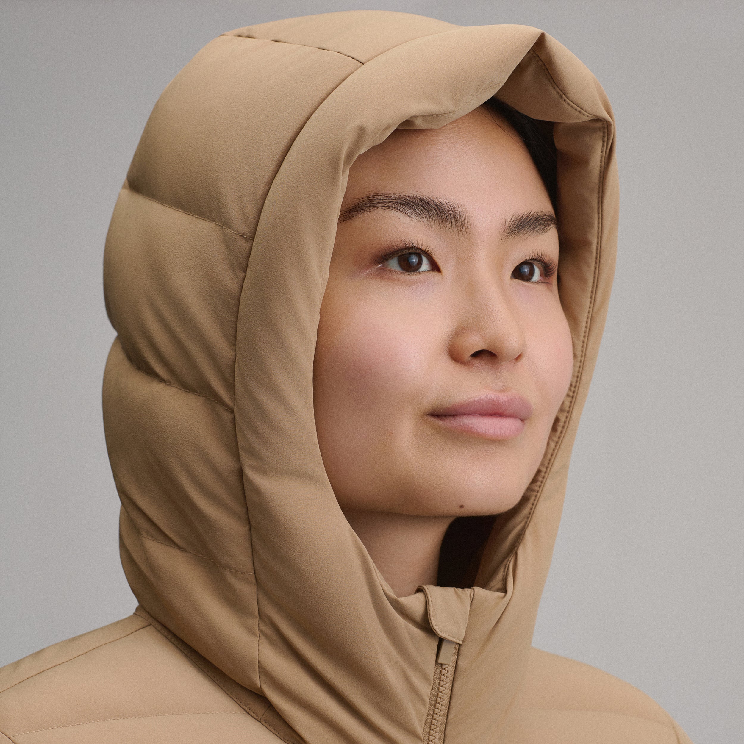 Women's EB Stretch Down Hooded Duffle Coat - Image 9