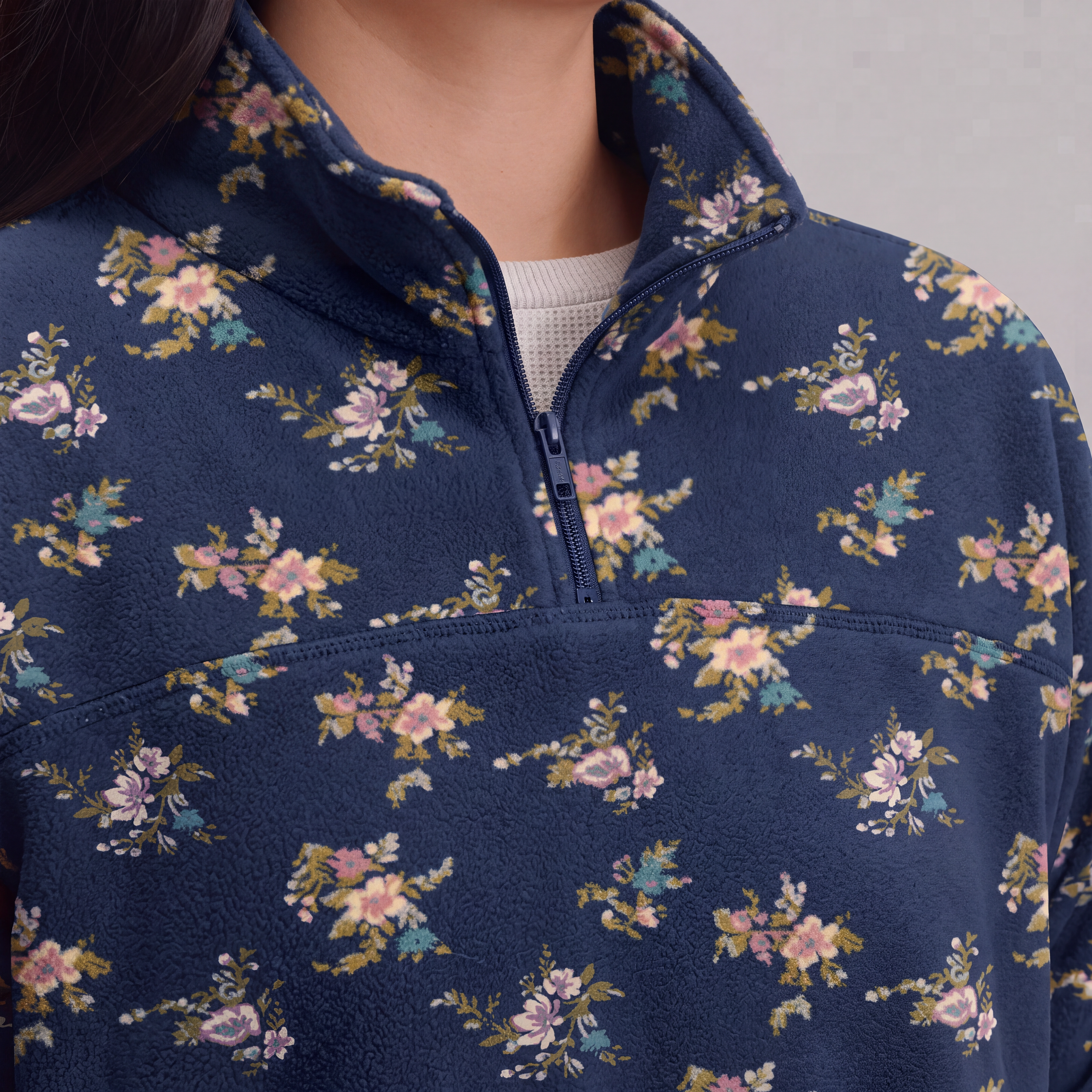 Women's Quest 2.0 Fleece Pullover - Print - Image 3
