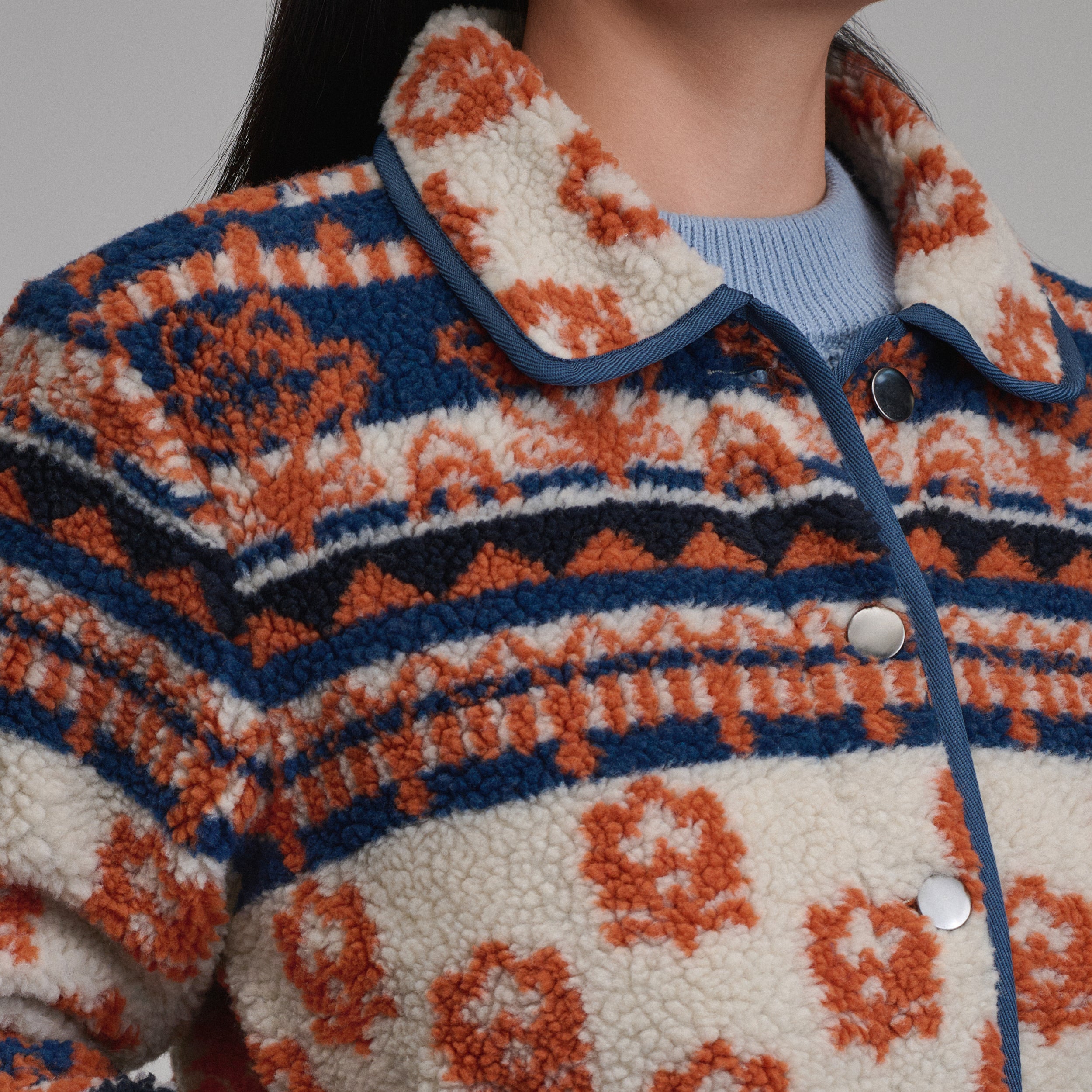 Women's Printed Fleece Jacket - Image 3